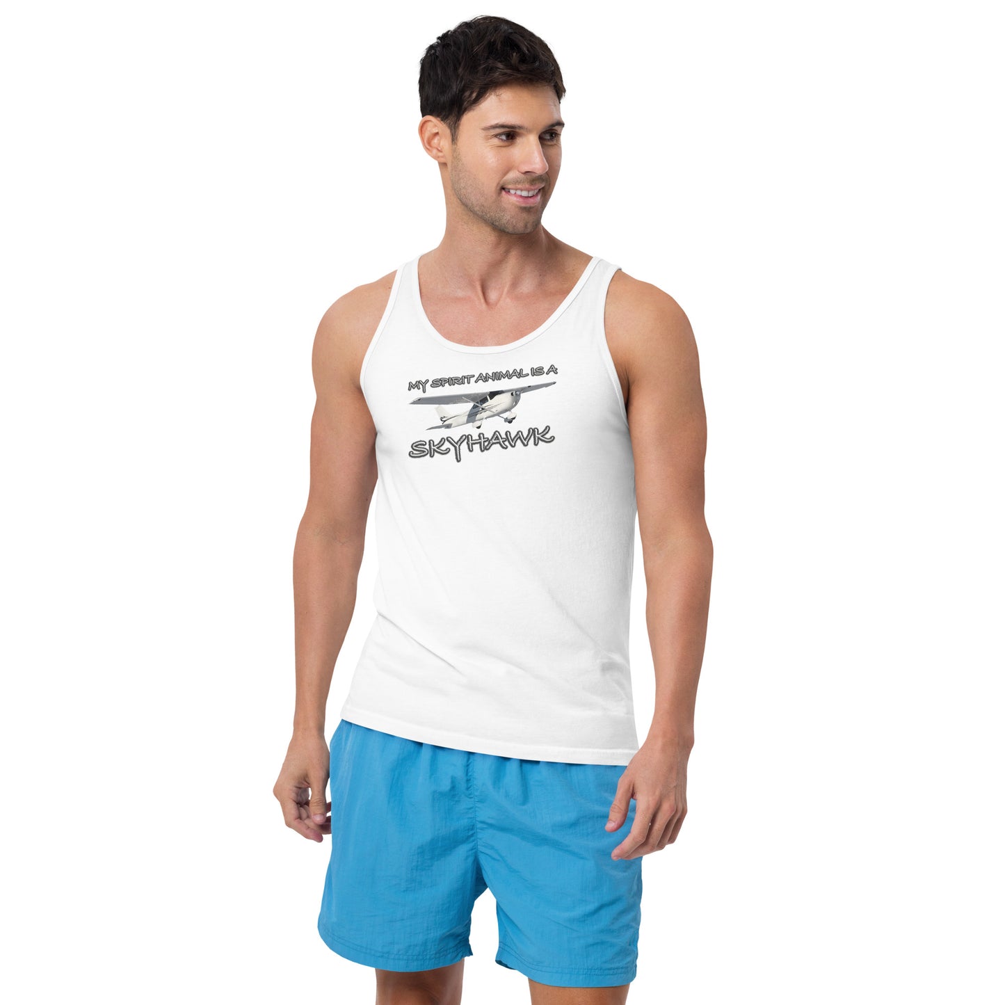 My Spirit Animal is a Skyhawk unisex tank top