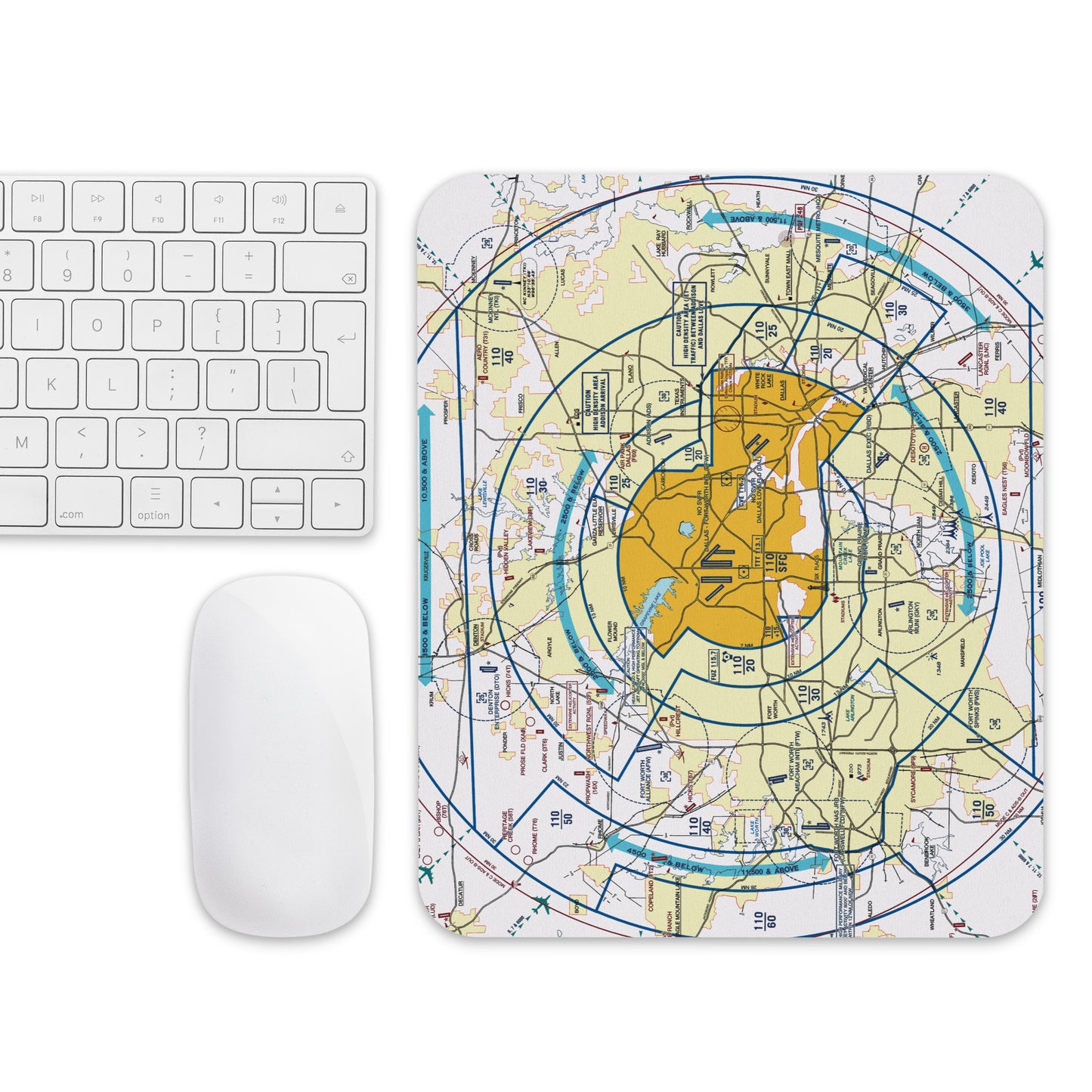 Dallas - Ft. Worth Flyway Chart mouse pad
