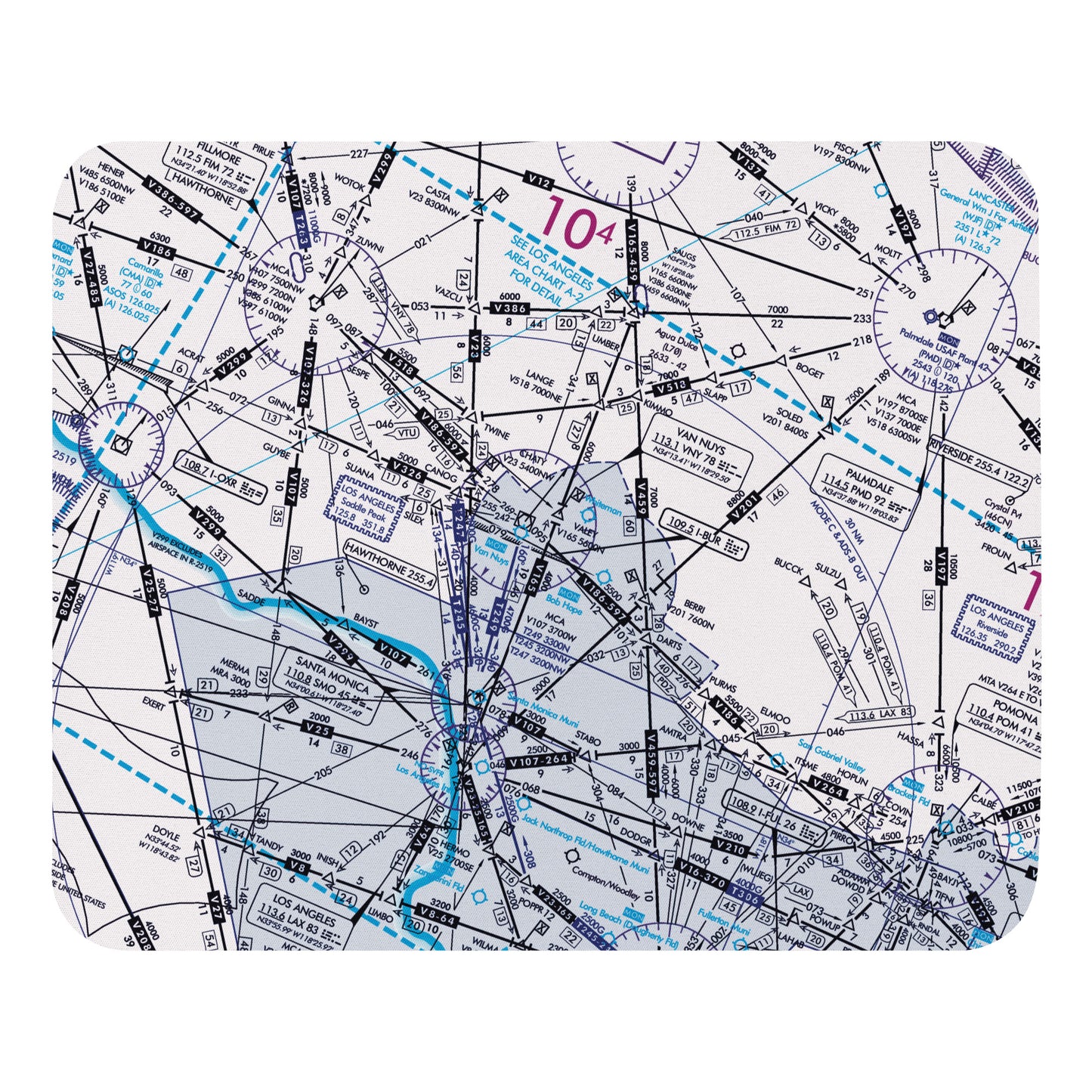 Enroute Low Altitude mouse pad (ELUS3/white)