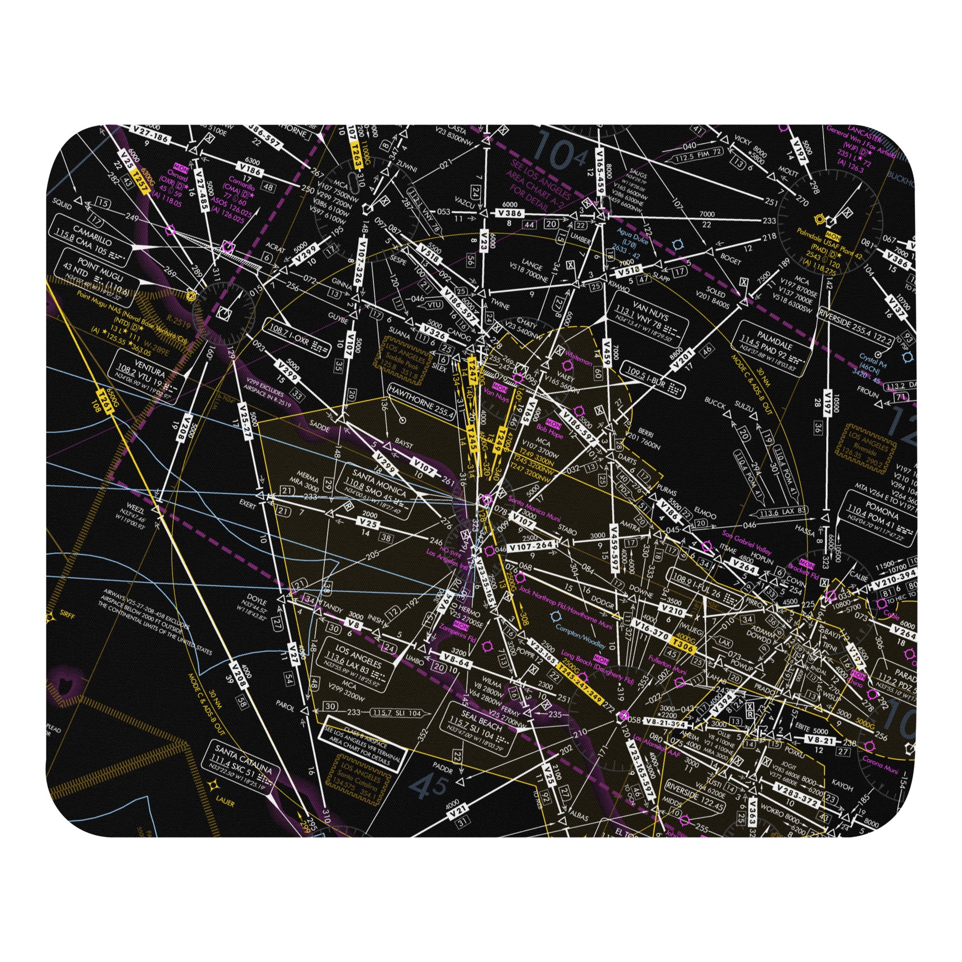 Enroute Low Altitude Chart mouse pad (ELUS3/invert)