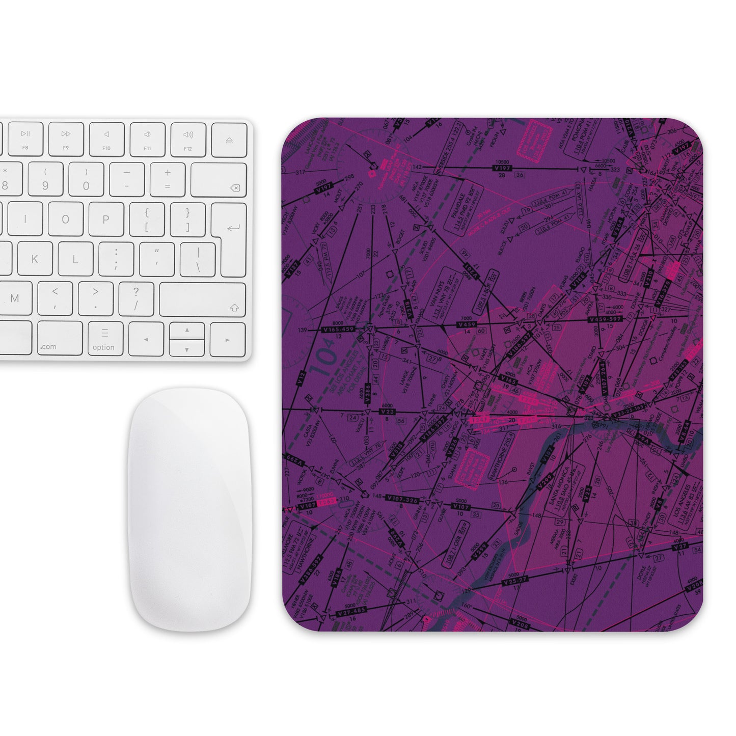 Enroute Low Altitude Chart mouse pad (ELUS3/purple)