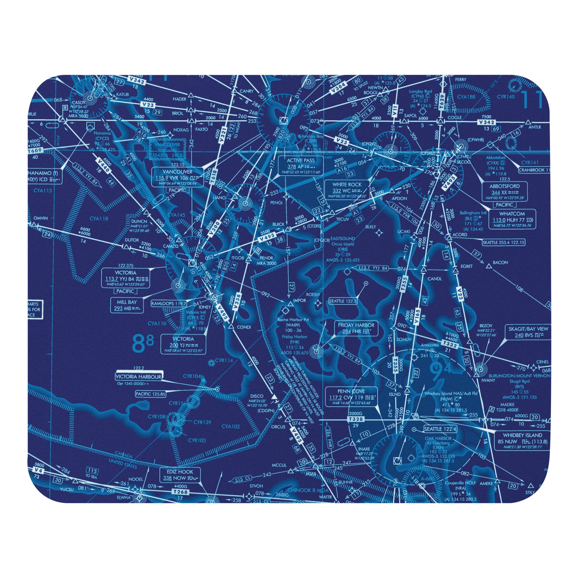Enroute Low Altitude Chart mouse pad (ELUS1/blue)