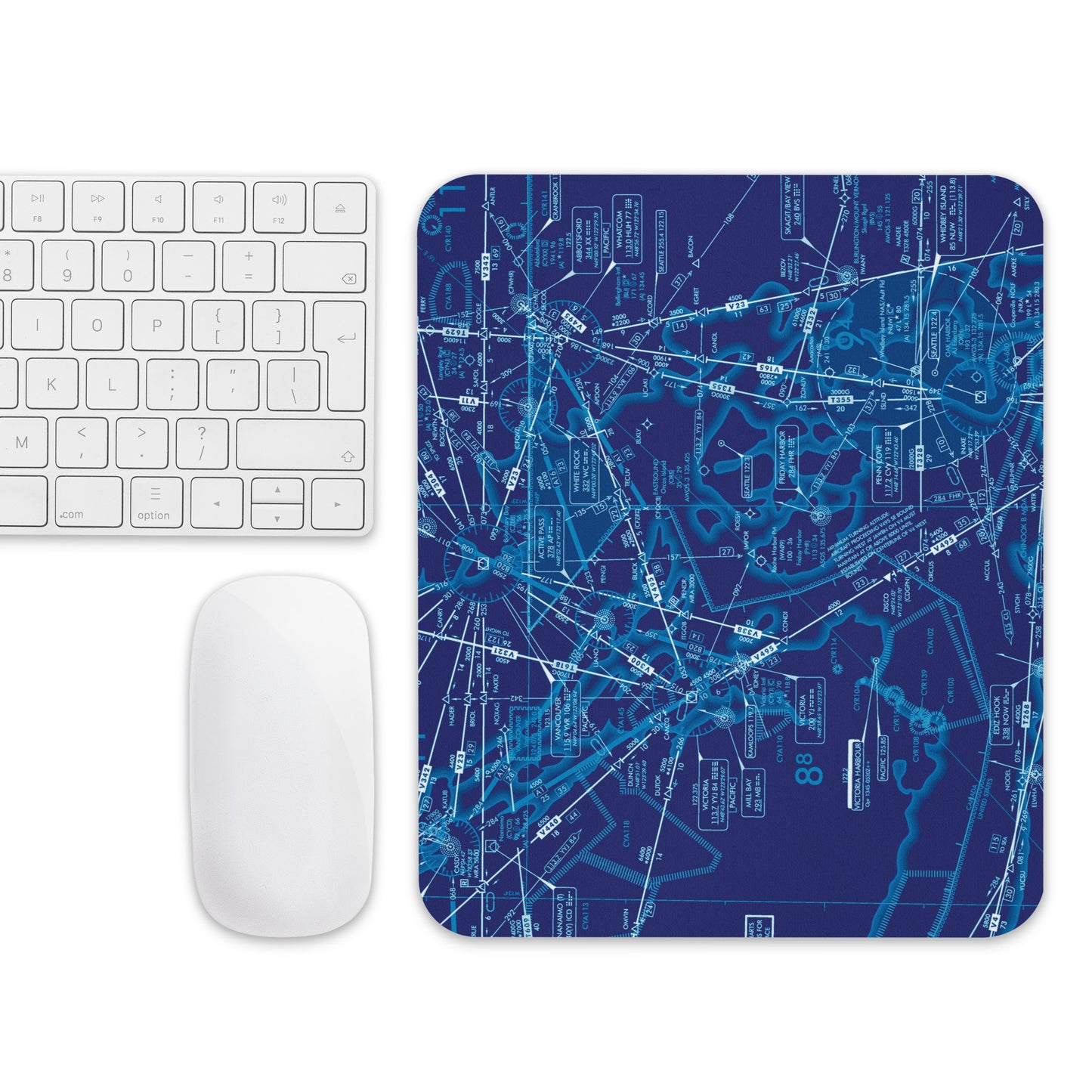 Enroute Low Altitude Chart mouse pad (ELUS1/blue)