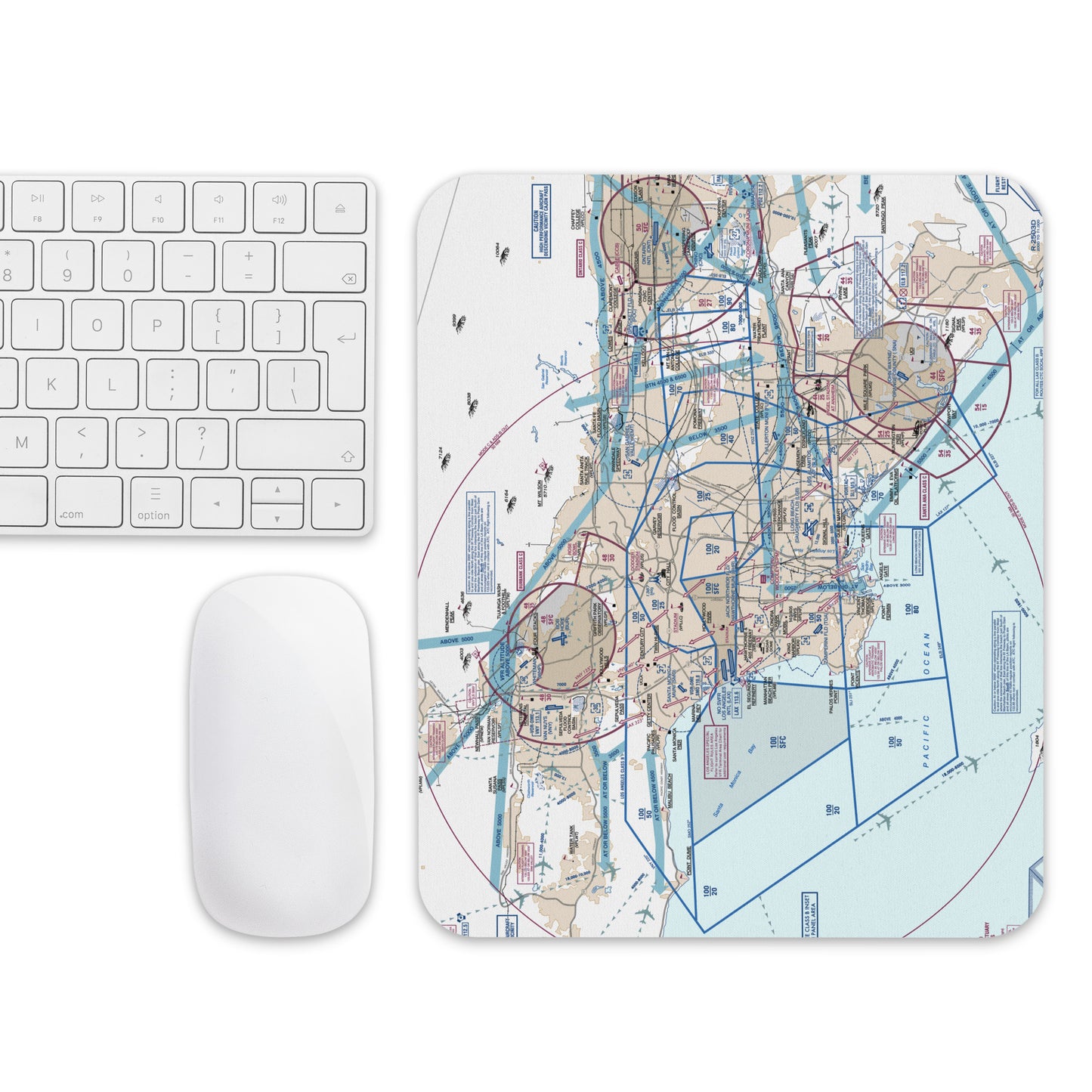 LAX Flyway Chart mouse pad