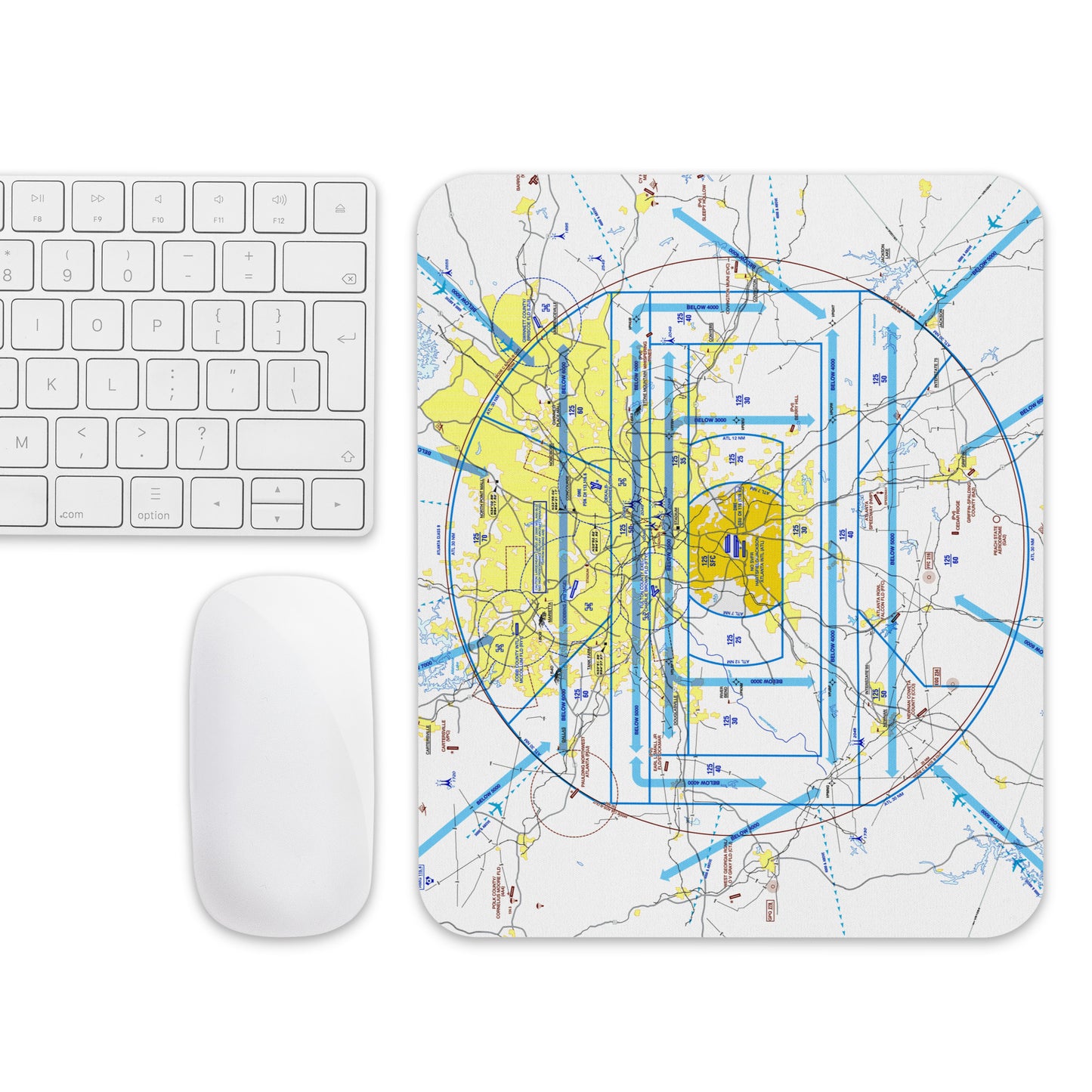 Atlanta Flyway Chart mouse pad