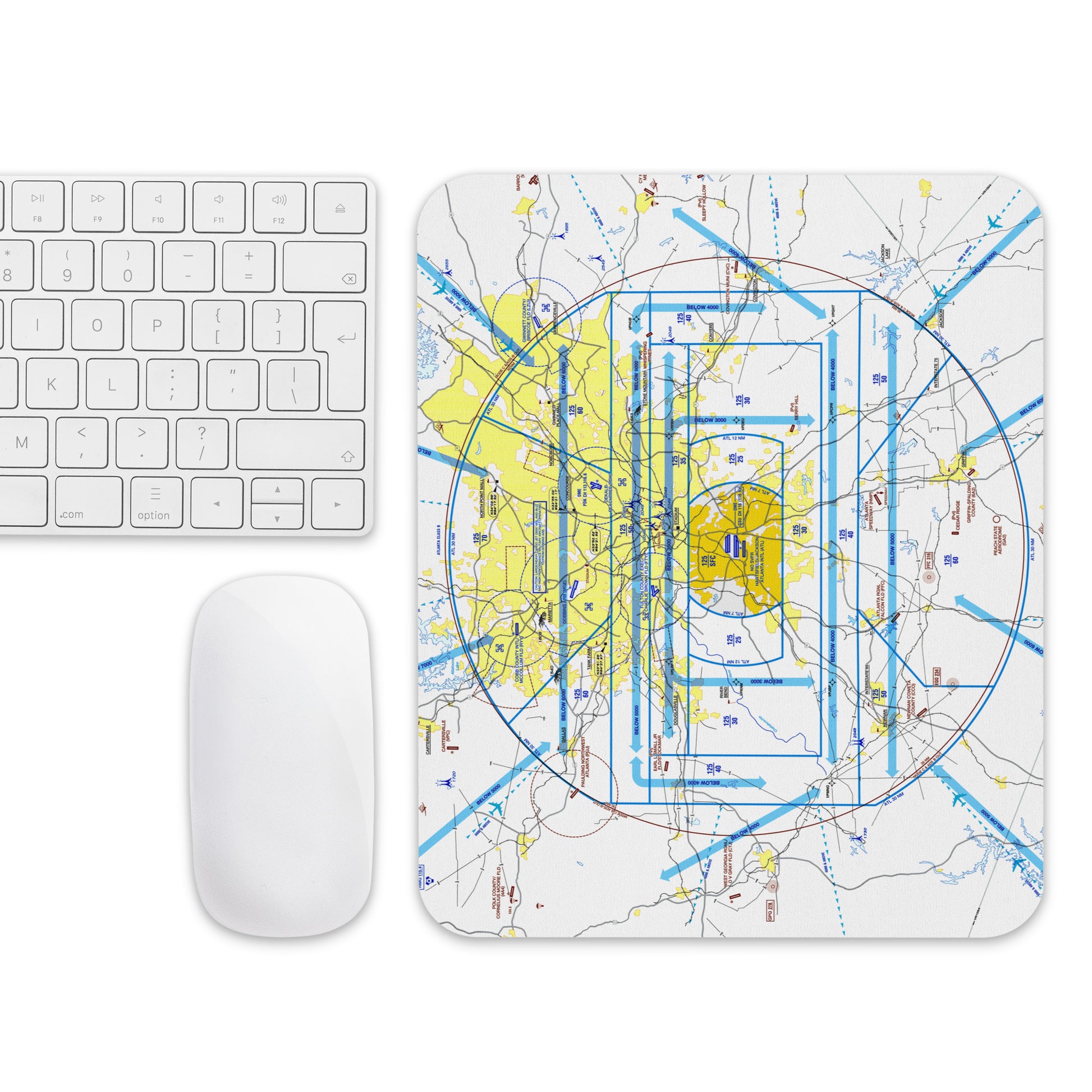Atlanta Flyway Chart mouse pad