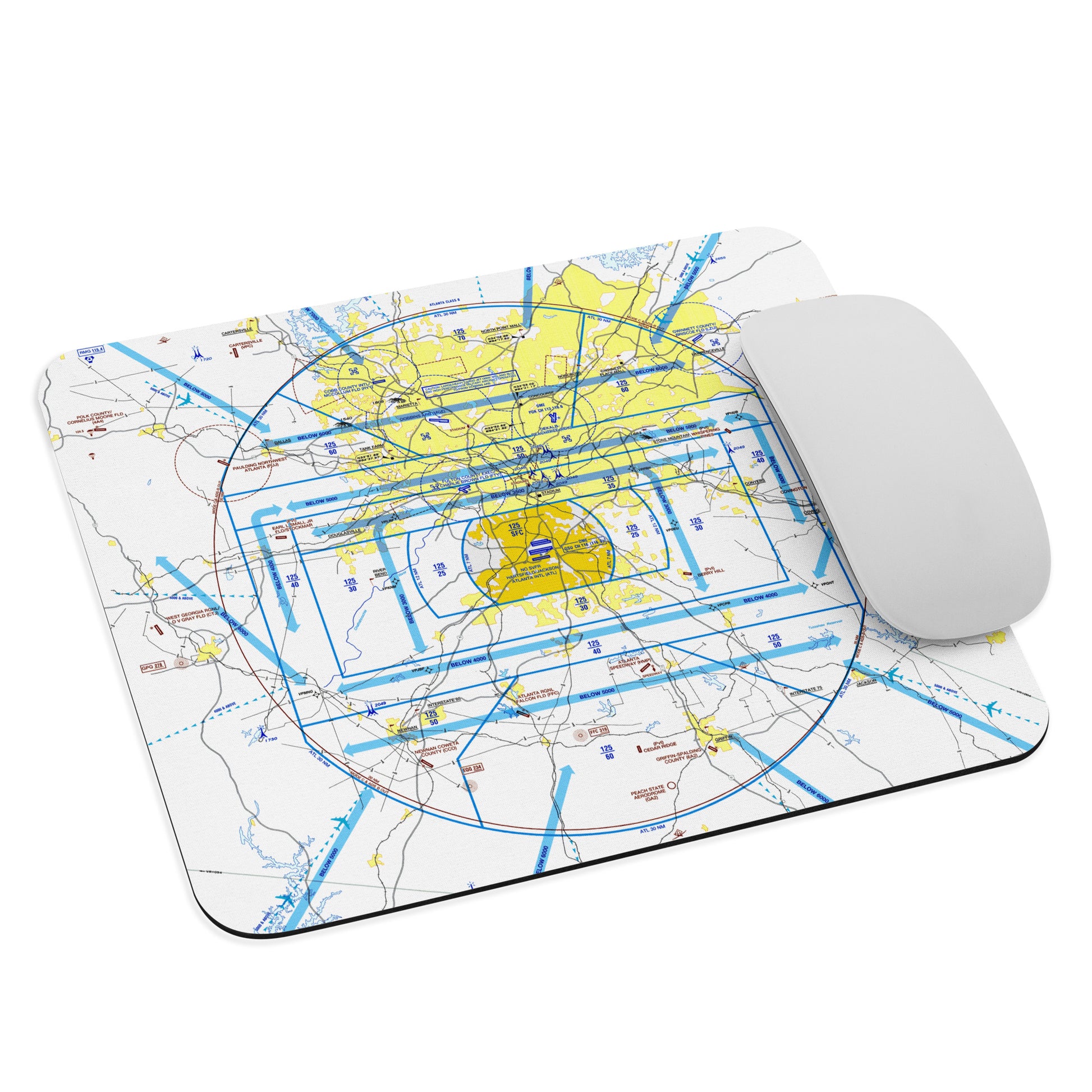 Atlanta Flyway Chart mouse pad