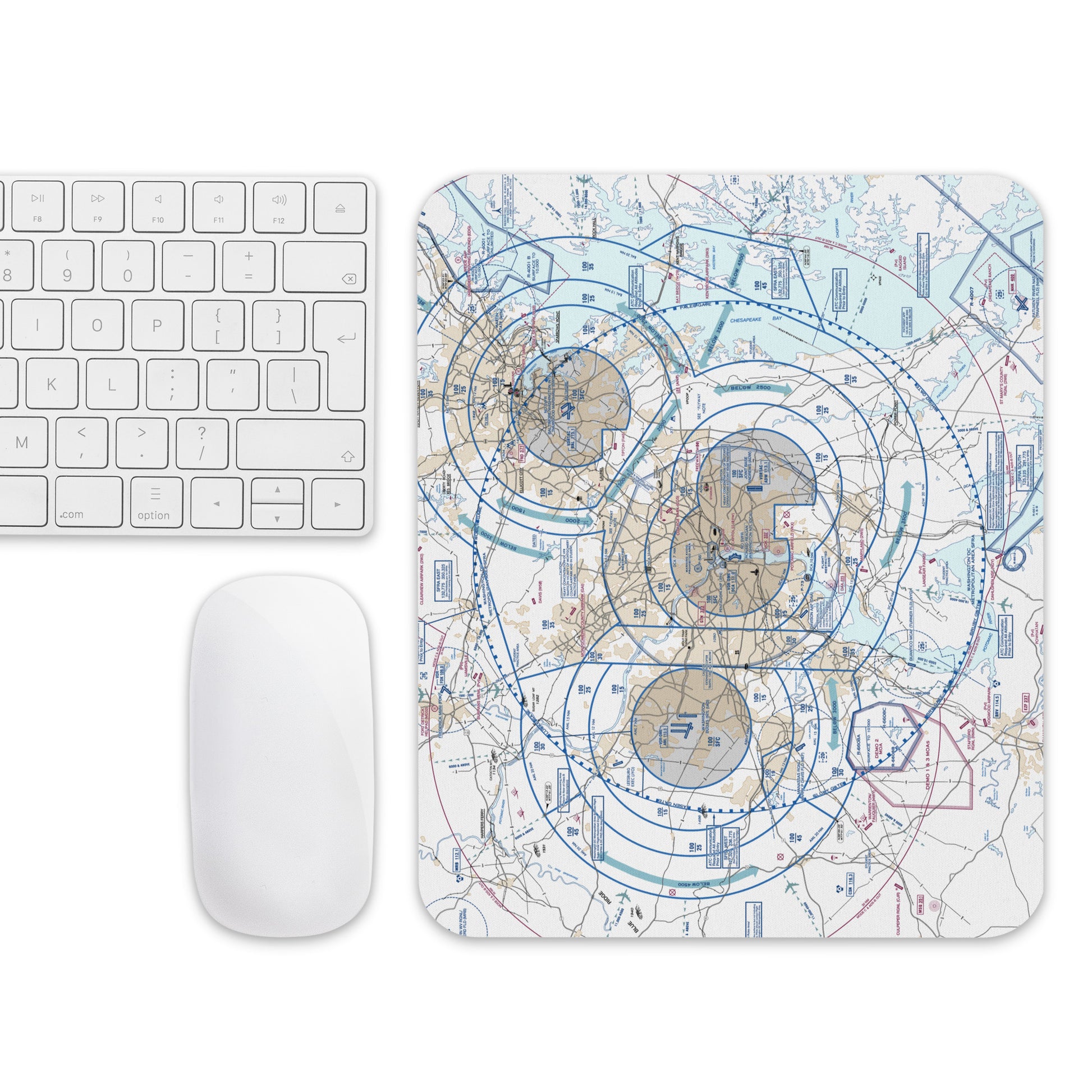 Baltimore-Washington Flyway Chart mouse pad