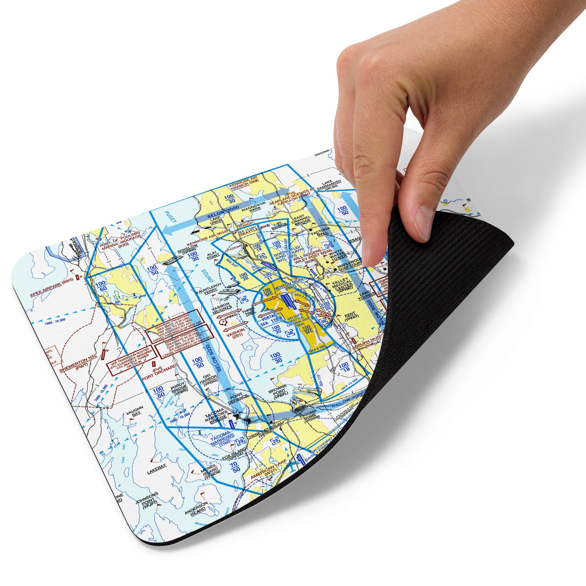 Seattle Flyway Chart mouse pad