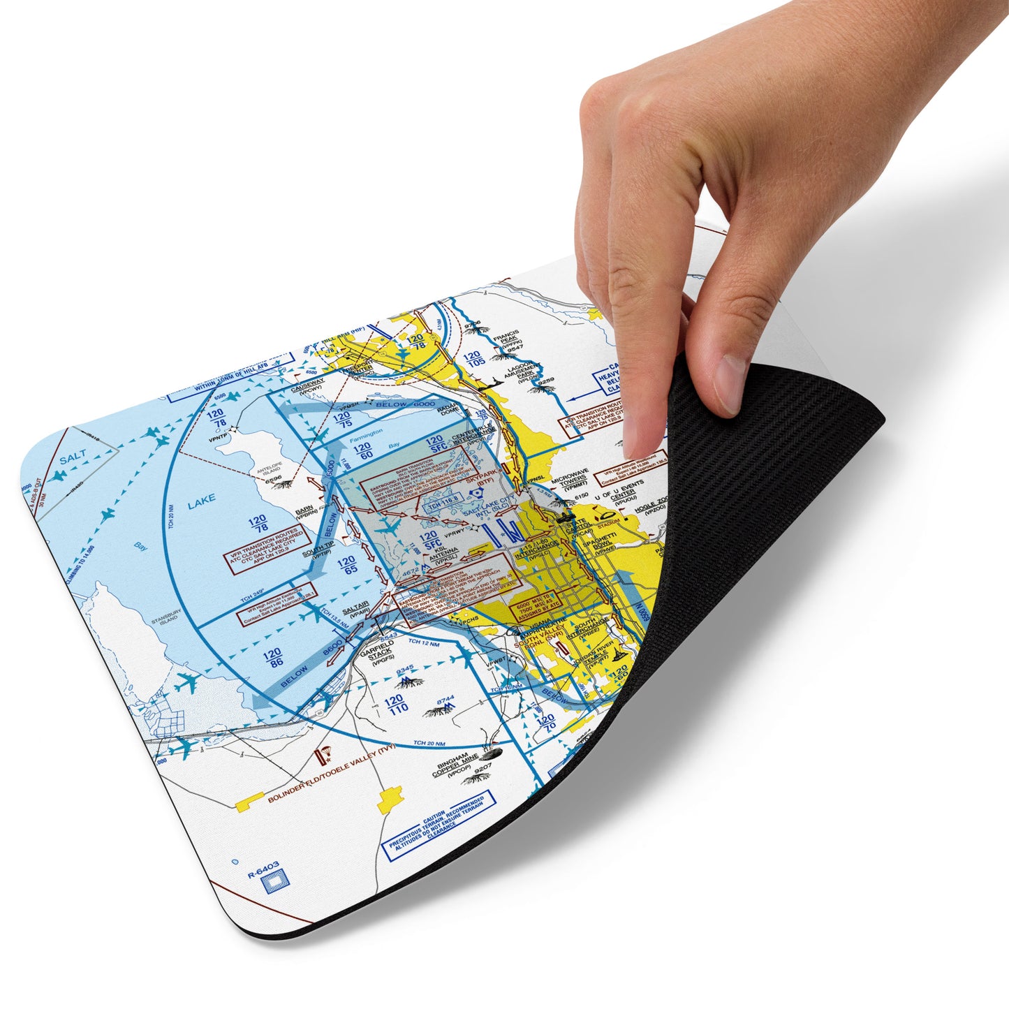 Salt Lake City Flyway Chart mouse pad