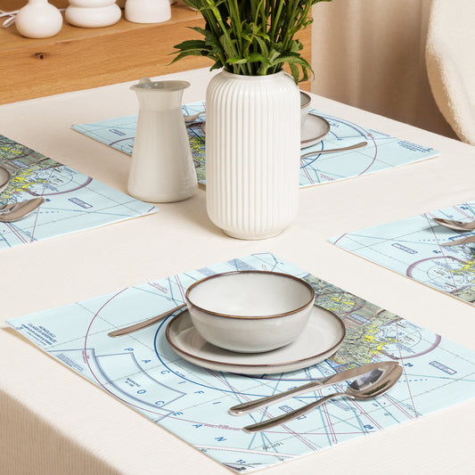 Honolulu Sectional Chart kitchen placemat set of 4