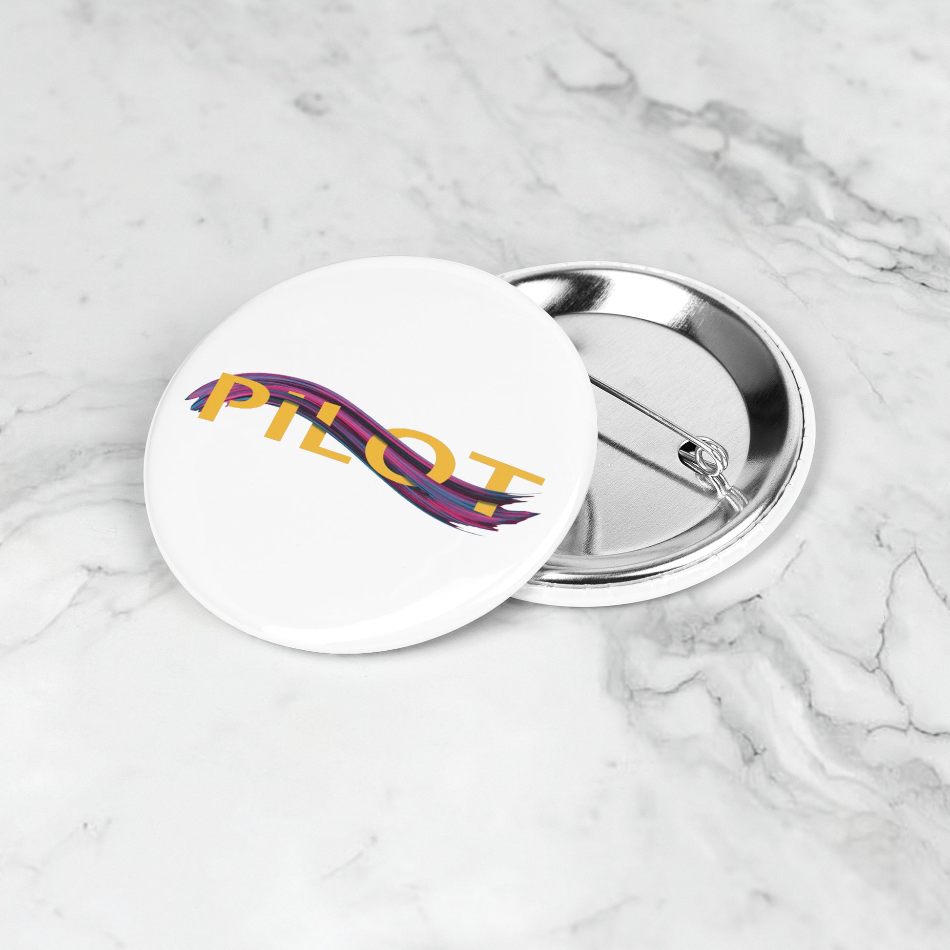 Pilot button pin (yellow/purple)