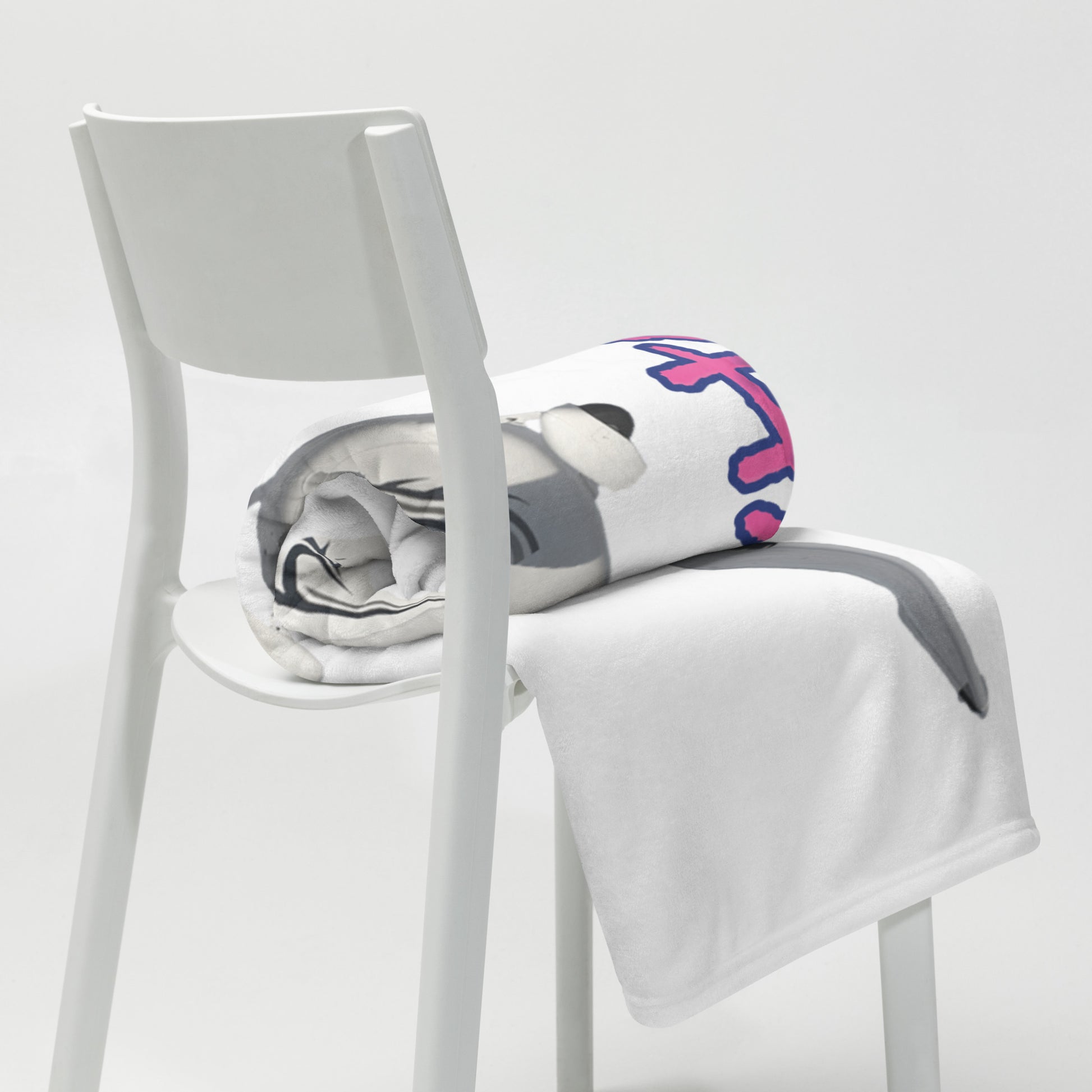 My Spirit Animal is a Skyhawk throw blanket (pink)