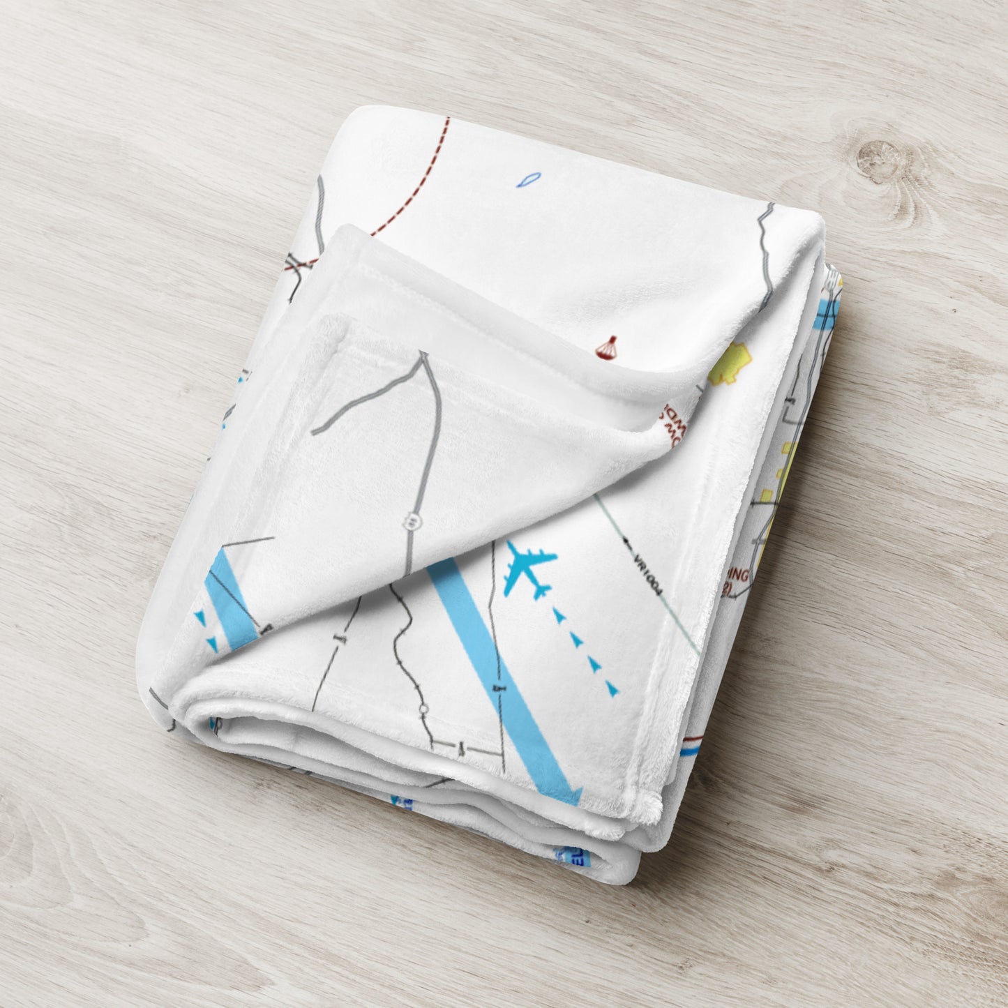 Atlanta Flyway Chart throw blanket