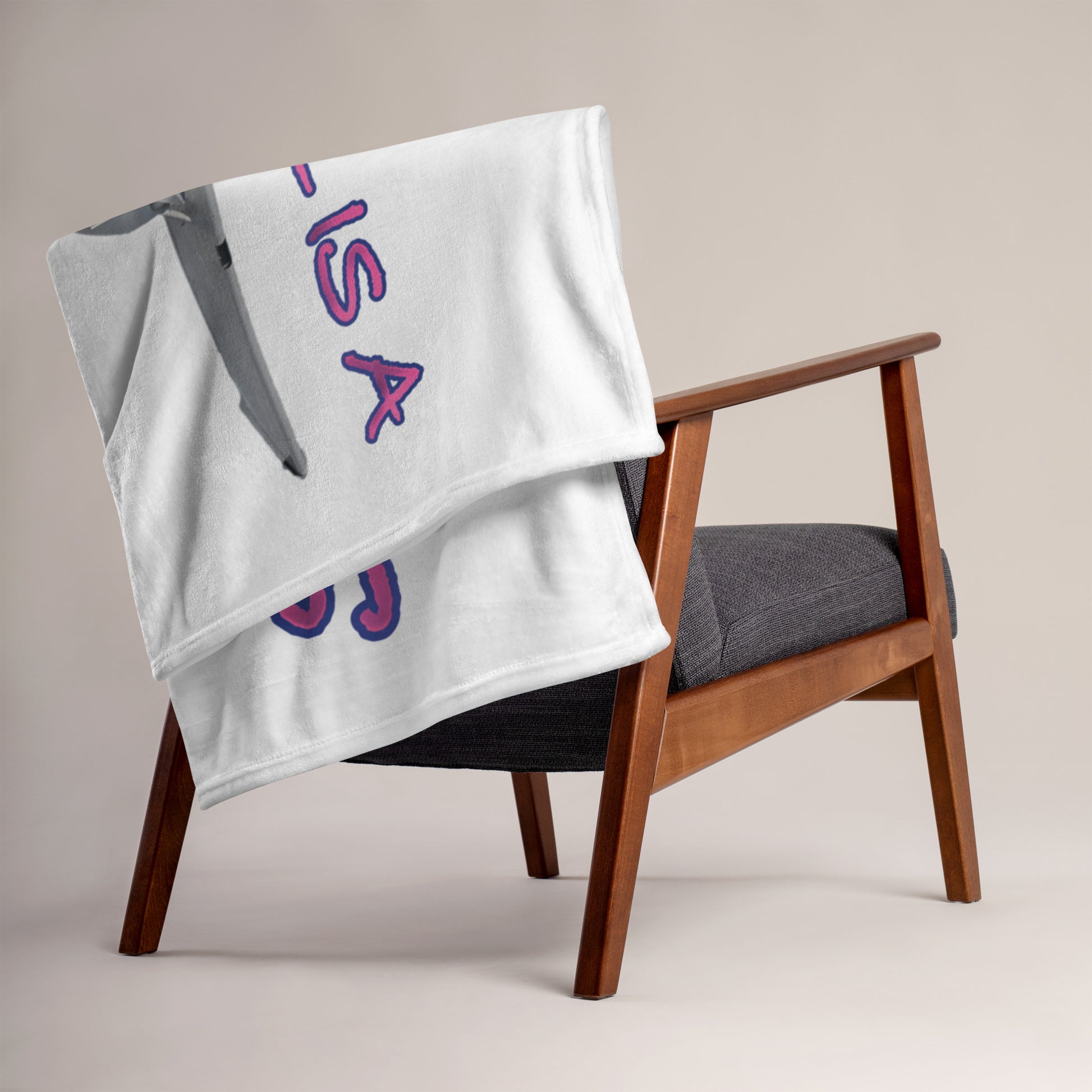 My Spirit Animal is a Skyhawk throw blanket (pink)