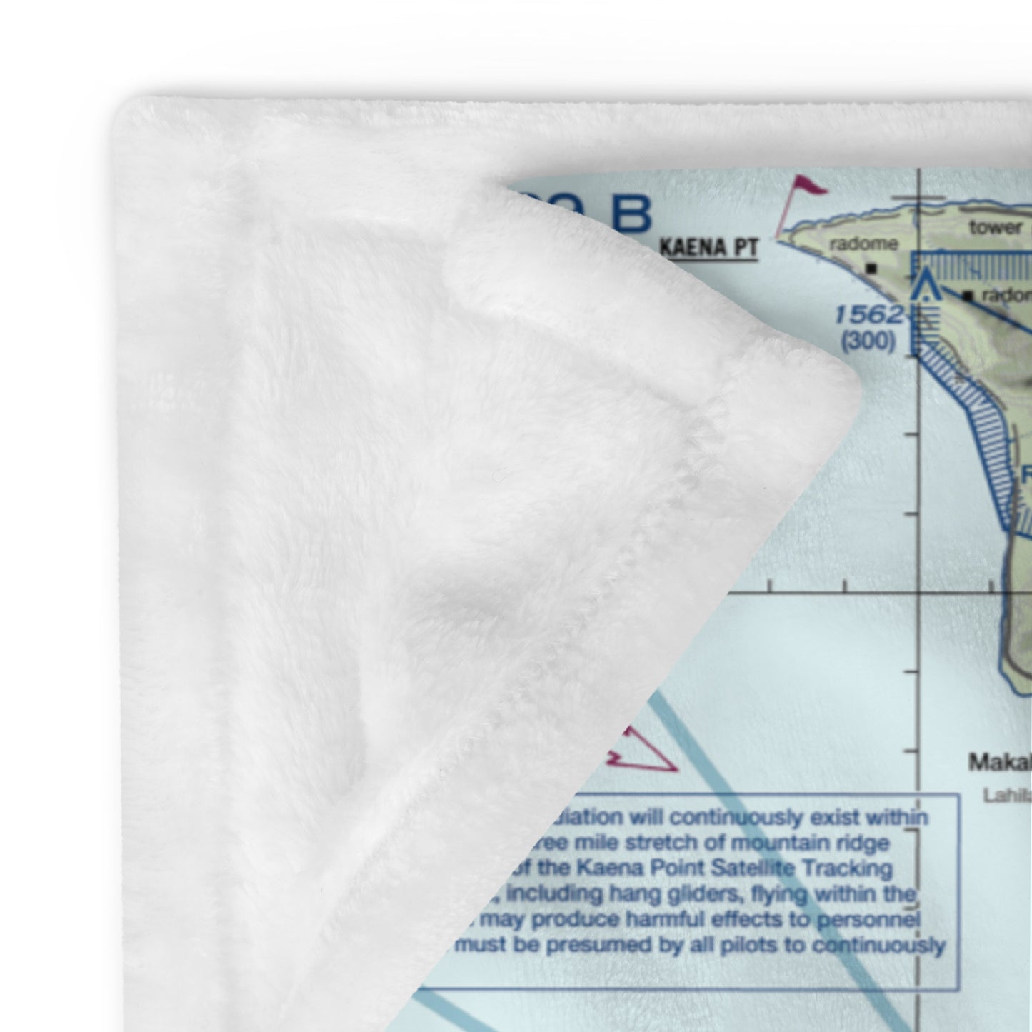 Honolulu Sectional Chart throw blanket