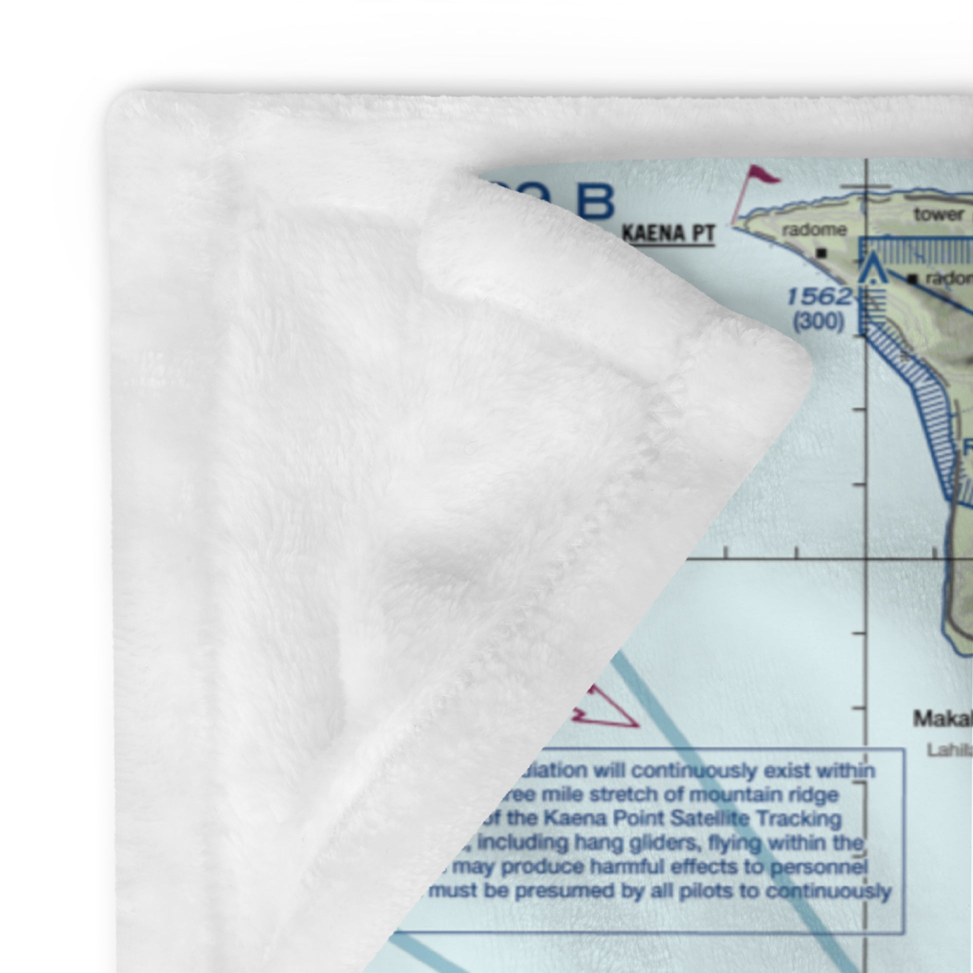 Honolulu Sectional Chart throw blanket