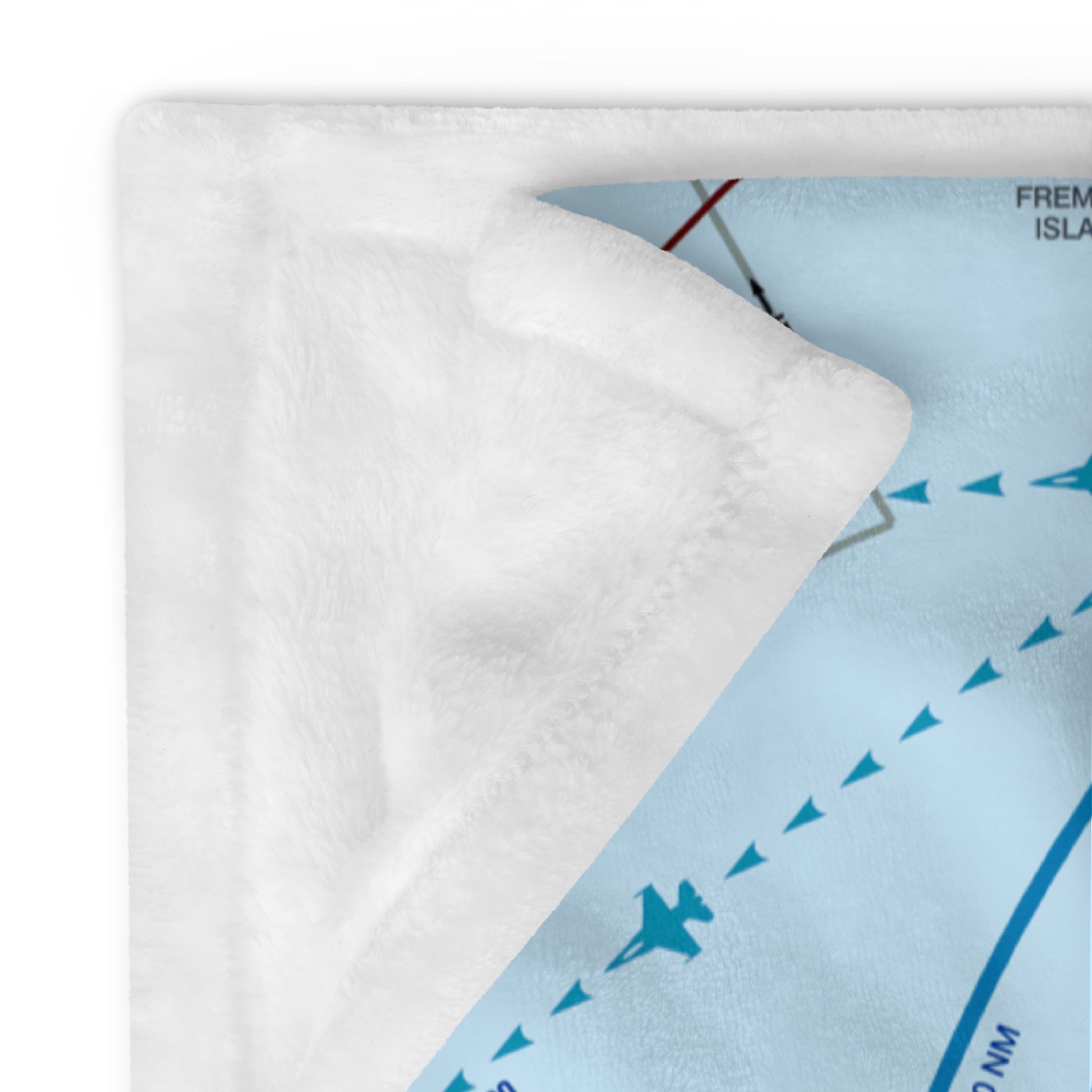 Salt Lake City Flyway Chart throw blanket