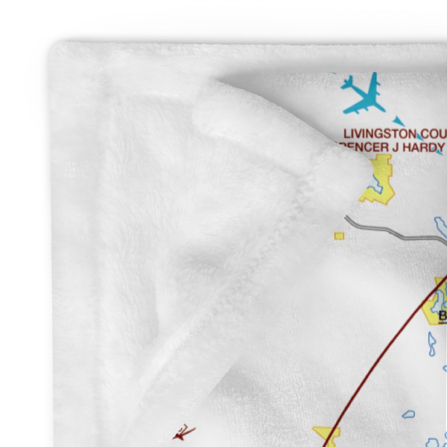 Detroit Flyway Chart throw blanket