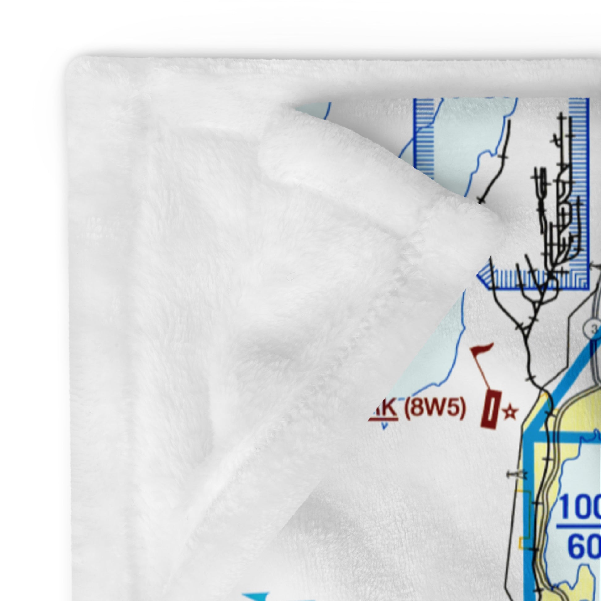 Seattle Flyway Chart throw blanket