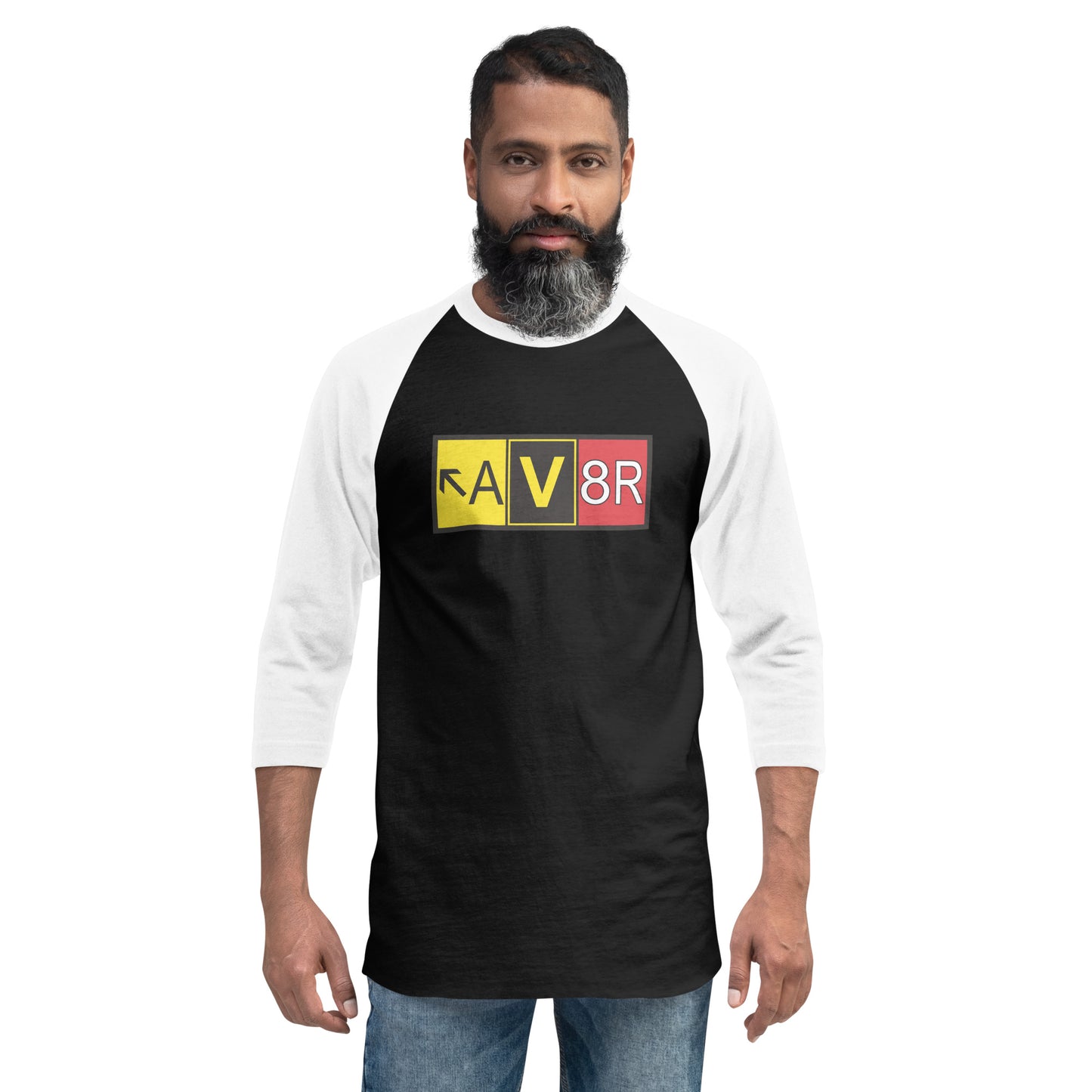 Aviator - AV8R - men's 3/4 sleeve raglan shirt