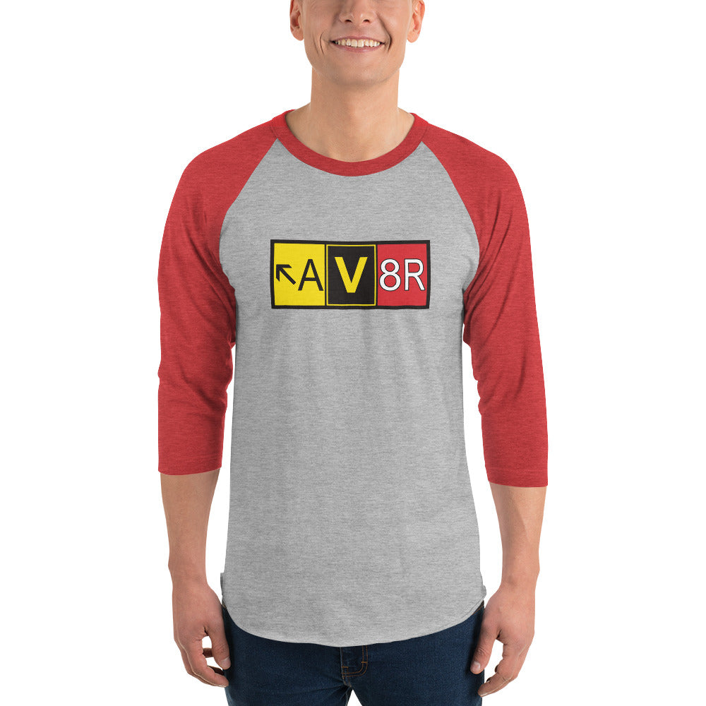 Aviator - AV8R - men's 3/4 sleeve raglan shirt