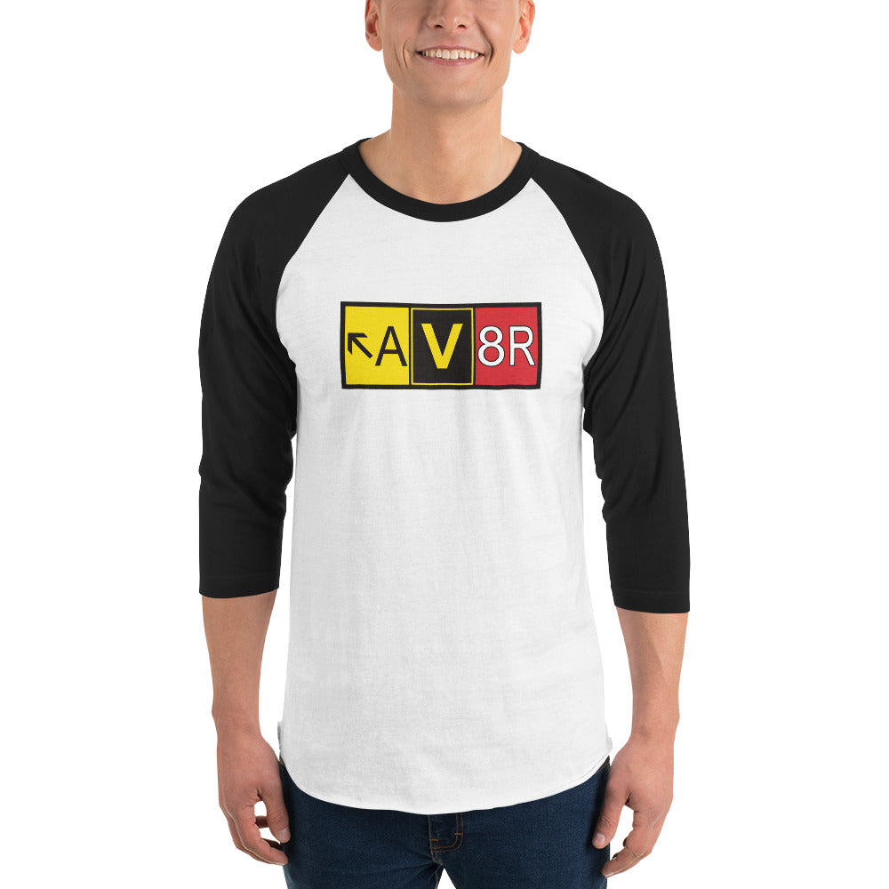 Aviator - AV8R - men's 3/4 sleeve raglan shirt
