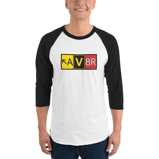 Aviator - AV8R - men's 3/4 sleeve raglan shirt