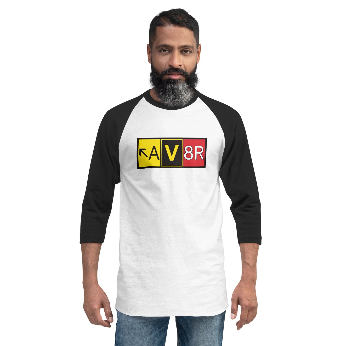 Aviator - AV8R - men's 3/4 sleeve raglan shirt