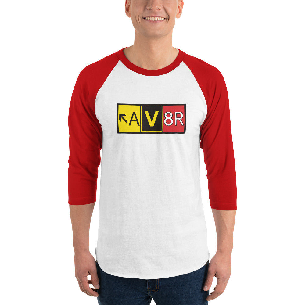 Aviator - AV8R - men's 3/4 sleeve raglan shirt