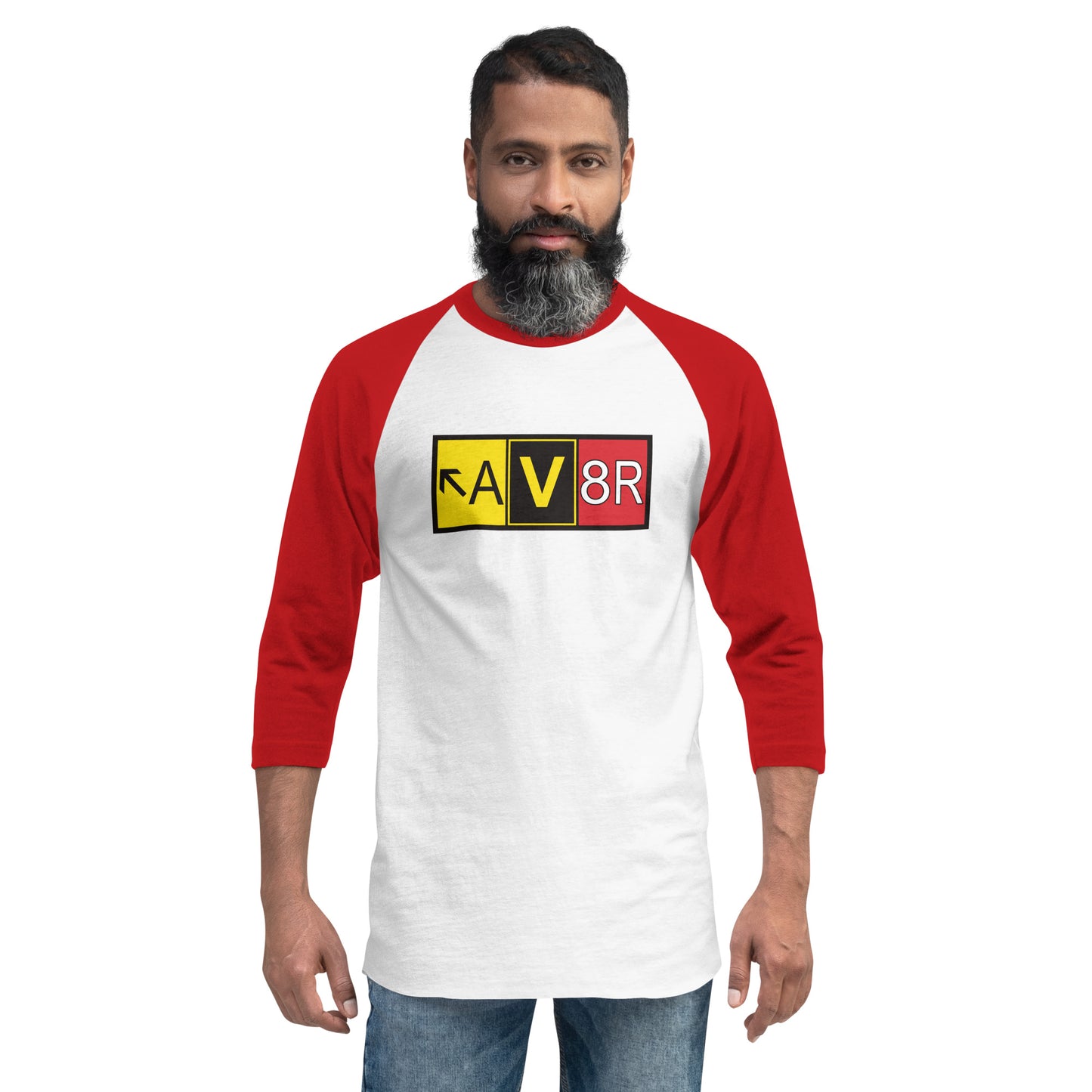 Aviator - AV8R - men's 3/4 sleeve raglan shirt