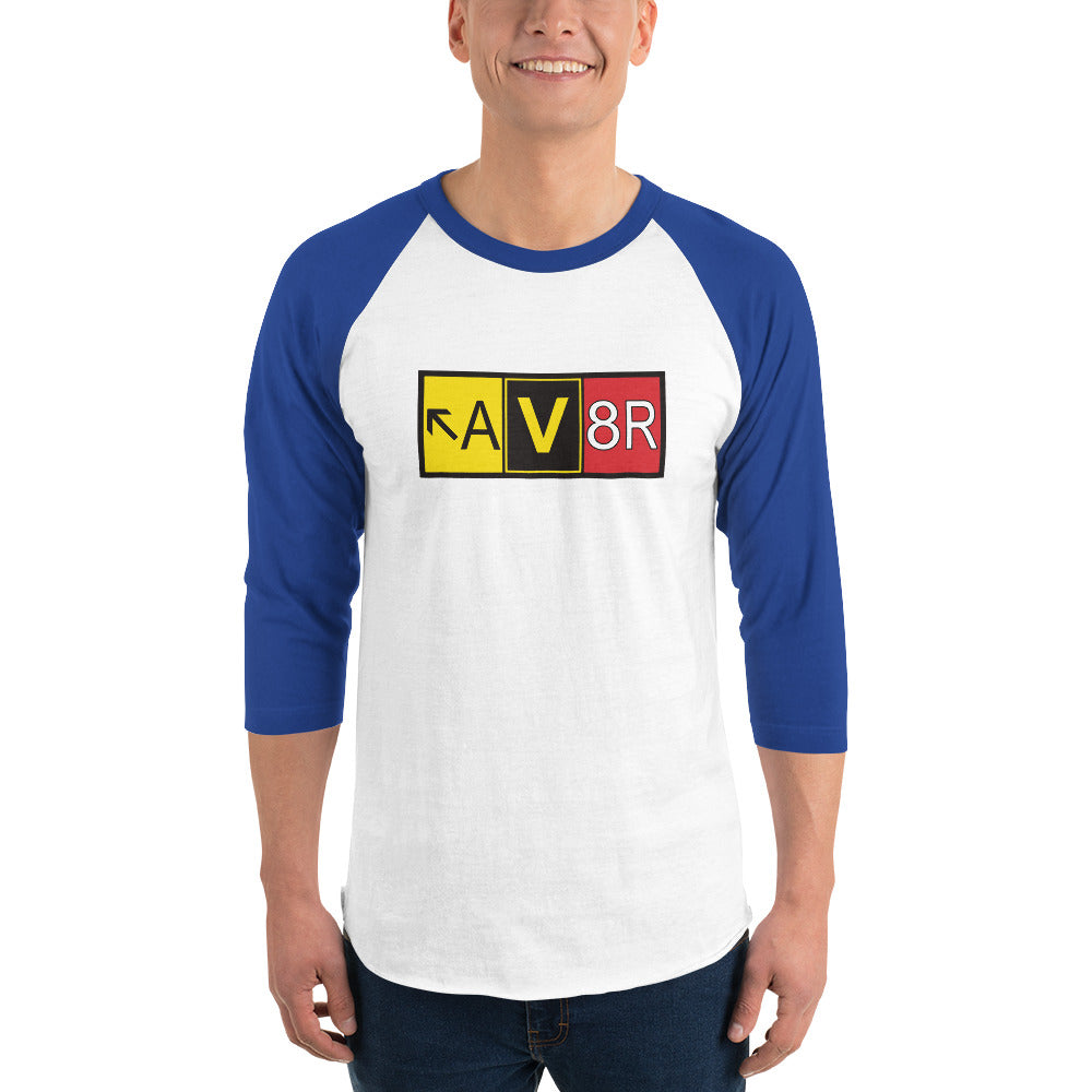 Aviator - AV8R - men's 3/4 sleeve raglan shirt