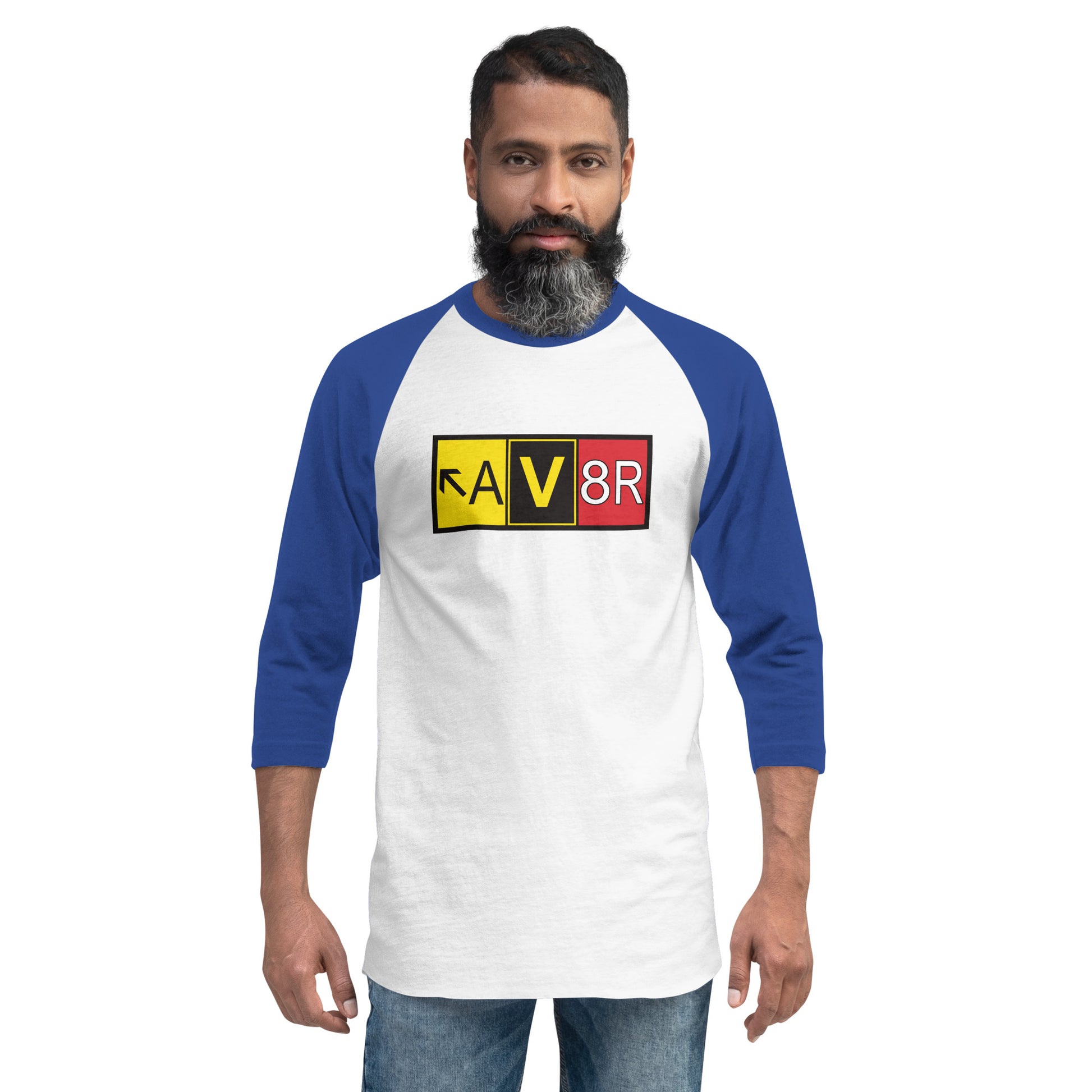 Aviator - AV8R - men's 3/4 sleeve raglan shirt