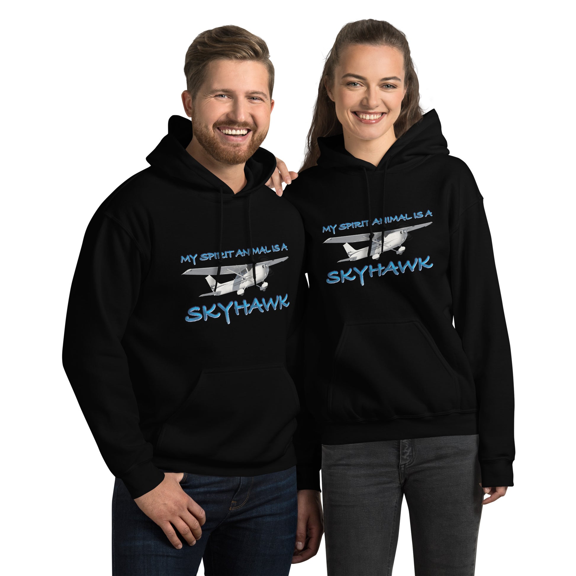 My Spirit Animal is a Skyhawk unisex hoodie (blue)