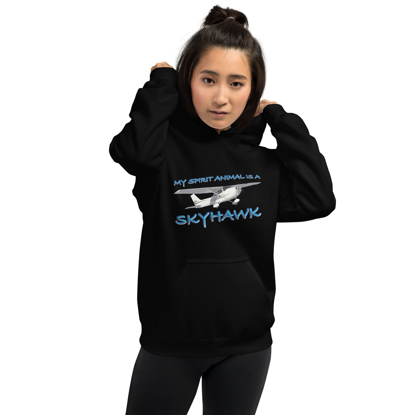 My Spirit Animal is a Skyhawk unisex hoodie (blue)