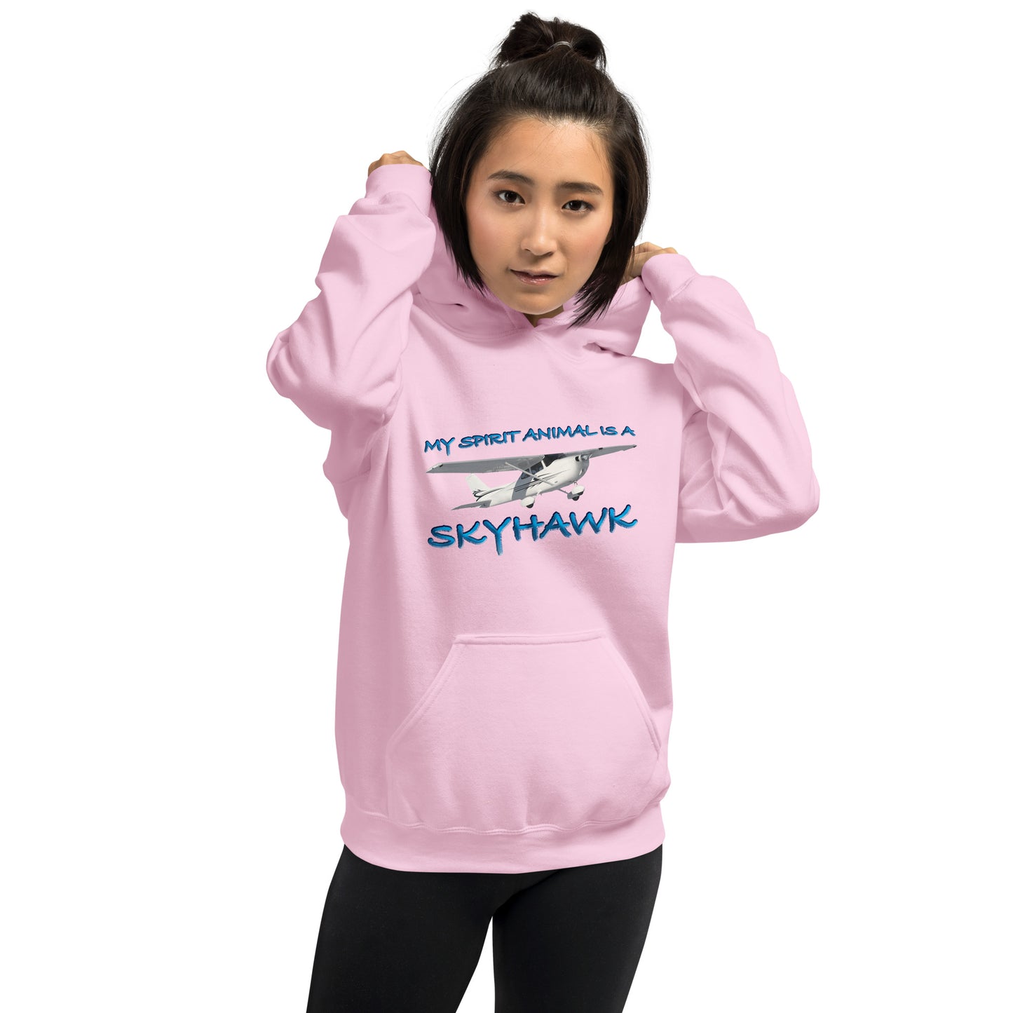 My Spirit Animal is a Skyhawk unisex hoodie (blue)