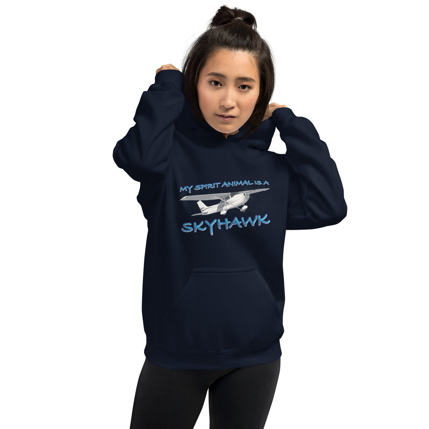 My Spirit Animal is a Skyhawk unisex hoodie (blue)