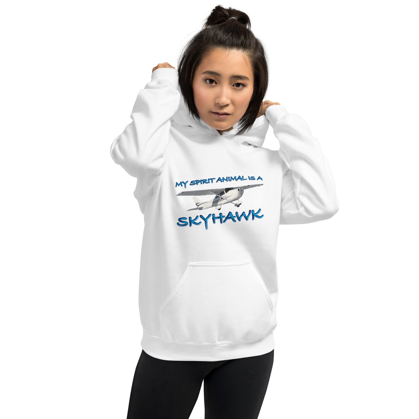 My Spirit Animal is a Skyhawk unisex hoodie (blue)
