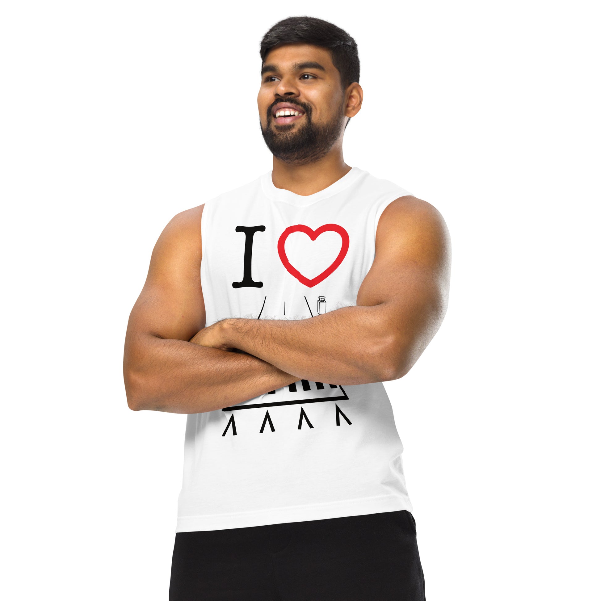 Hawthorne Airport Runway 25 / Runway 7 Muscle Shirt (white)