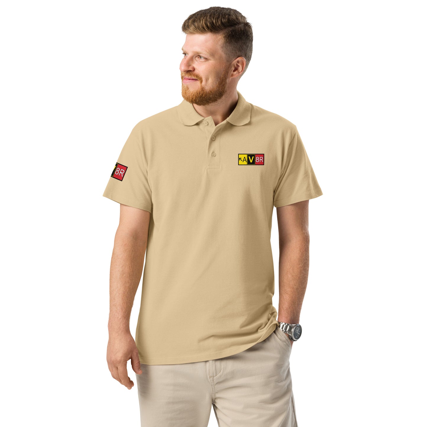 Aviator - AV8R - men's premium pique polo shirt