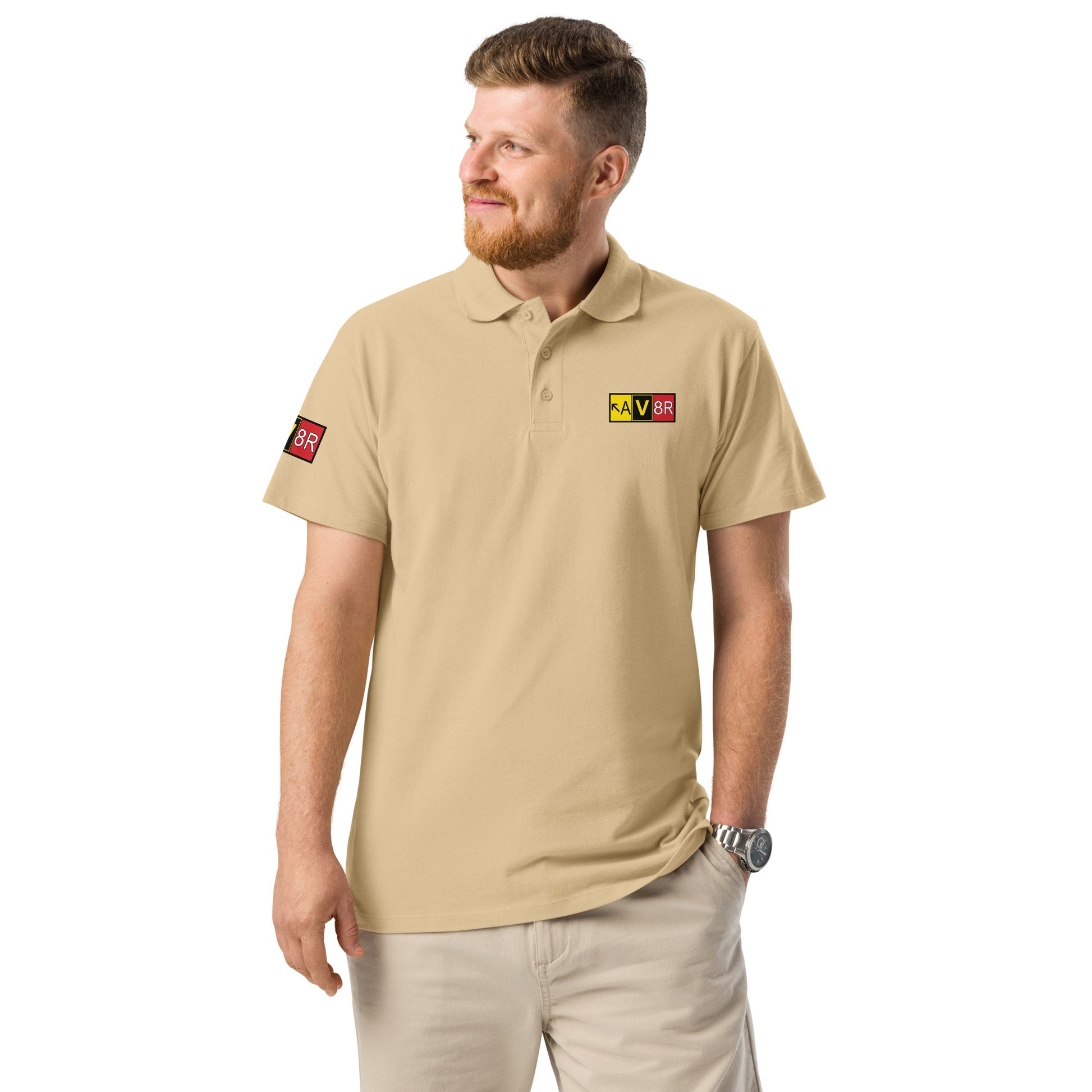 Aviator - AV8R - men's premium pique polo shirt