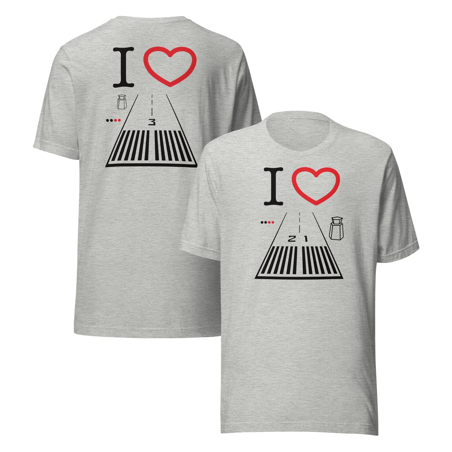 Santa Monica Airport Runway 21 / 3 short-sleeve unisex T-shirt