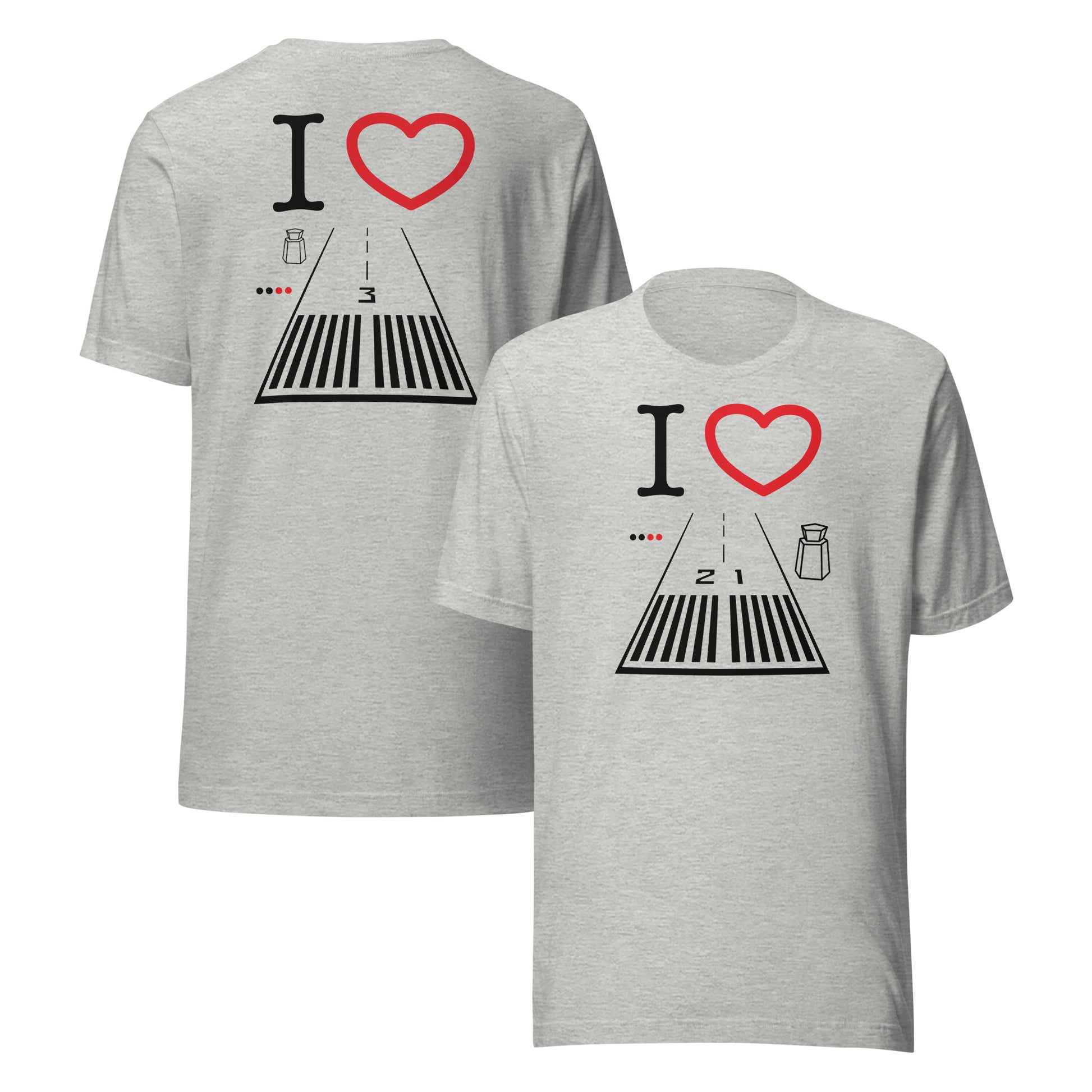 Santa Monica Airport Runway 21 / 3 short-sleeve unisex T-shirt