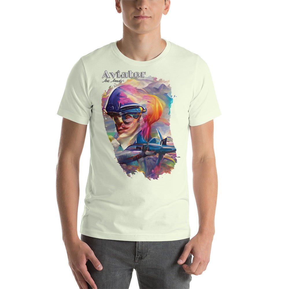 Aviator Art No. 1 short-sleeve unisex T-shirt (light colors)