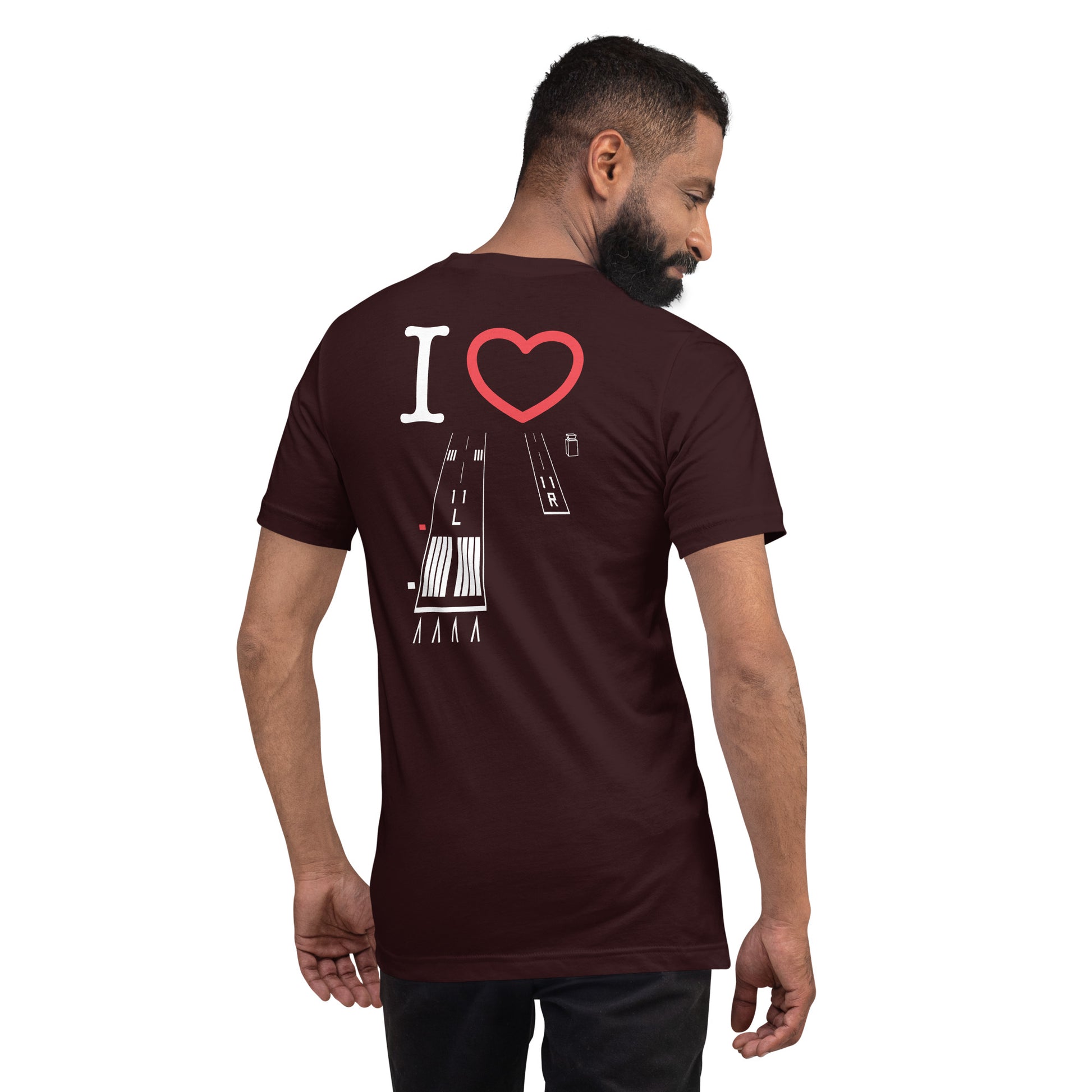 Torrance Airport Runways 29L / 29R - 11L / 11R - short-sleeve unisex T-shirt