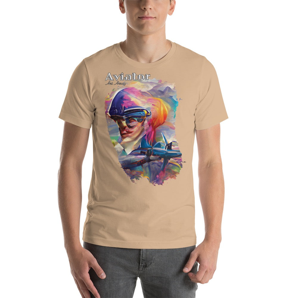 Aviator Art No. 1 short-sleeve unisex T-shirt (light colors)