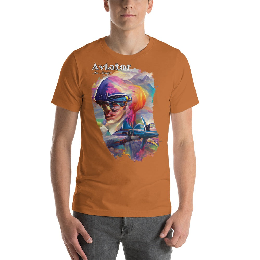 Aviator Art No. 1 short-sleeve unisex T-shirt (light colors)