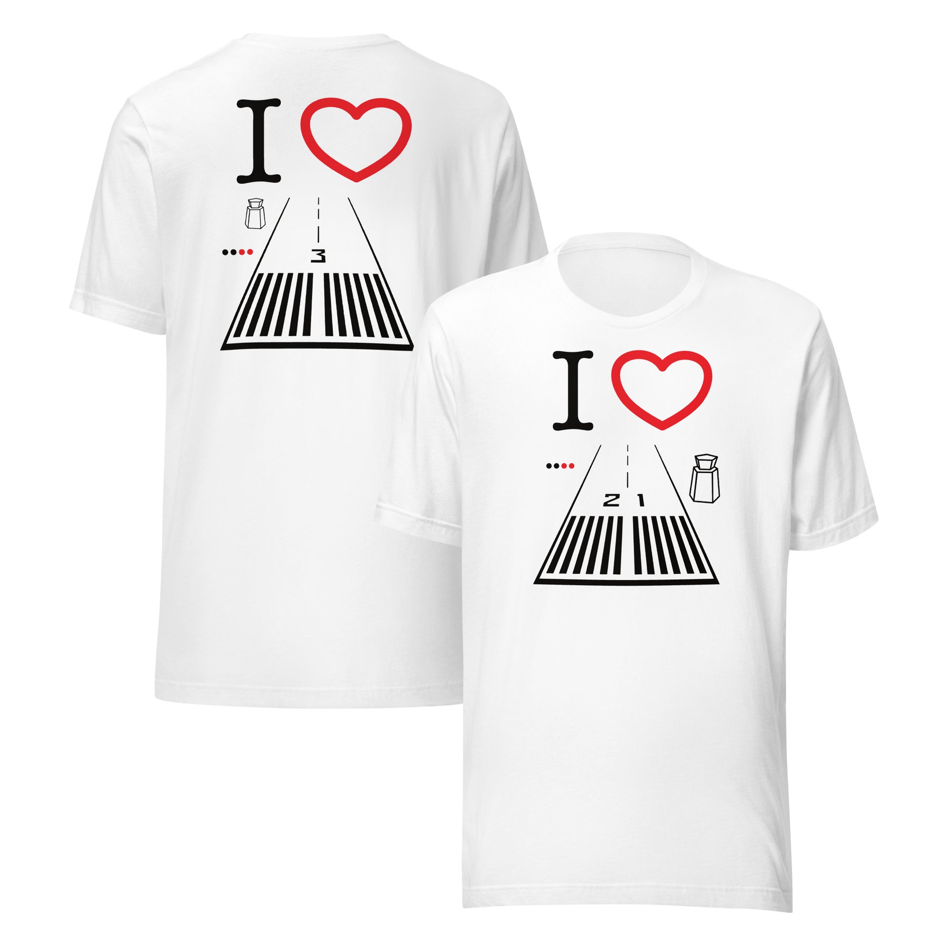 Santa Monica Airport Runway 21 / 3 short-sleeve unisex T-shirt