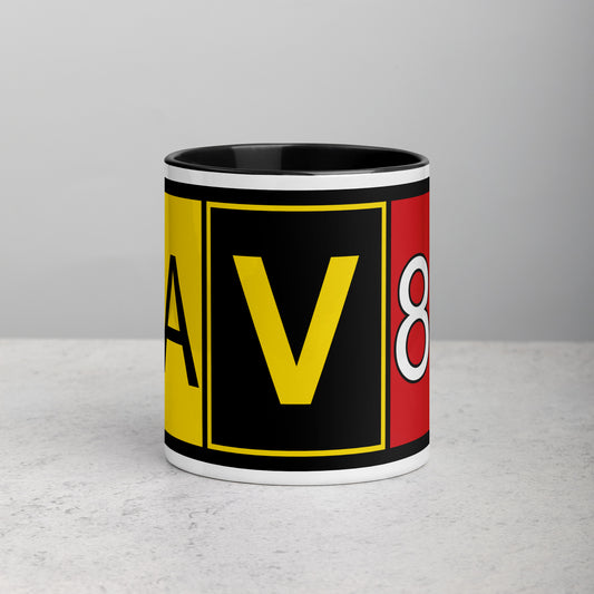 Aviator 11 oz. mug with color inside