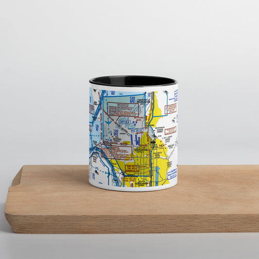 Salt Lake City Flyway Chart mug with color inside